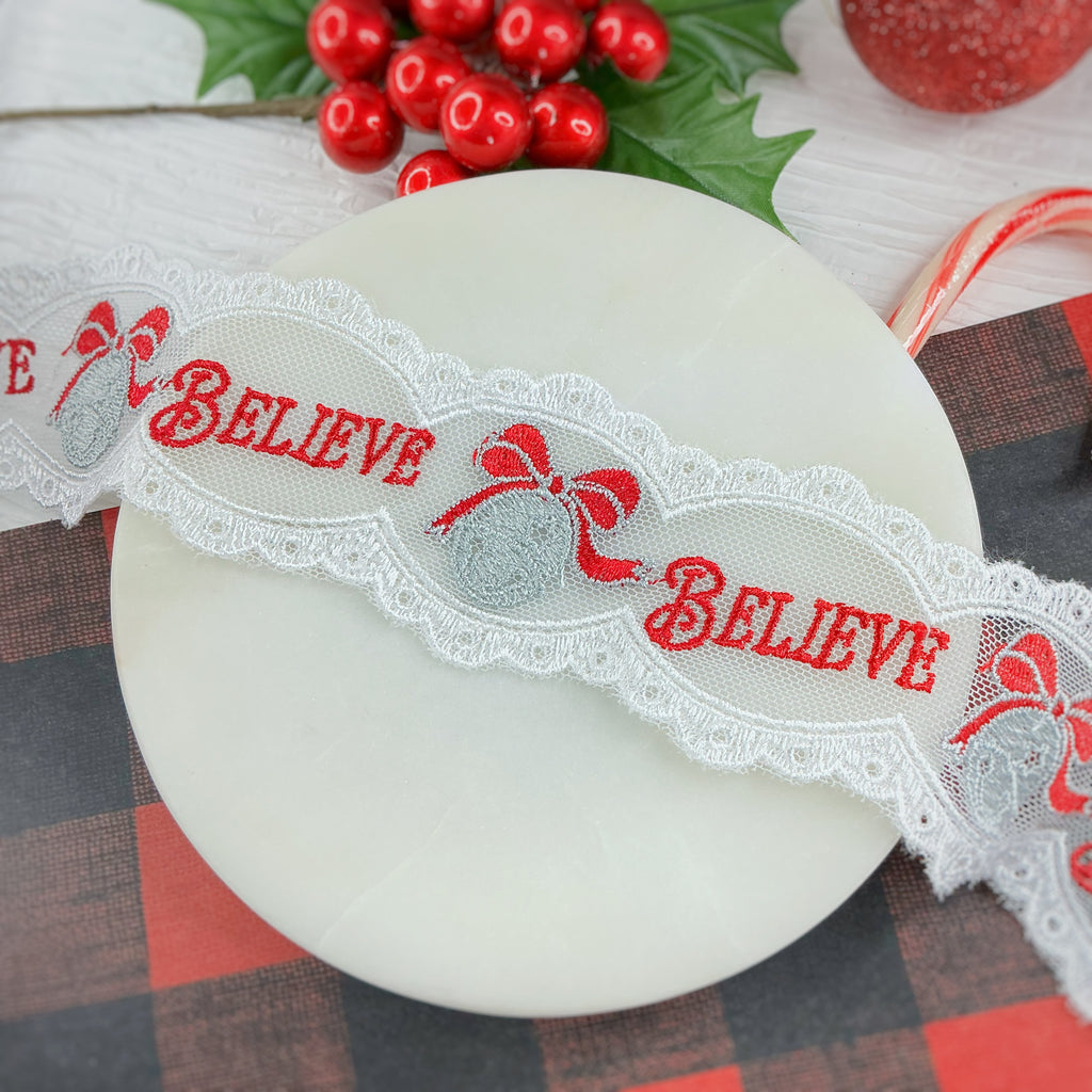 Christmas Believe Custom Lace- RTS
