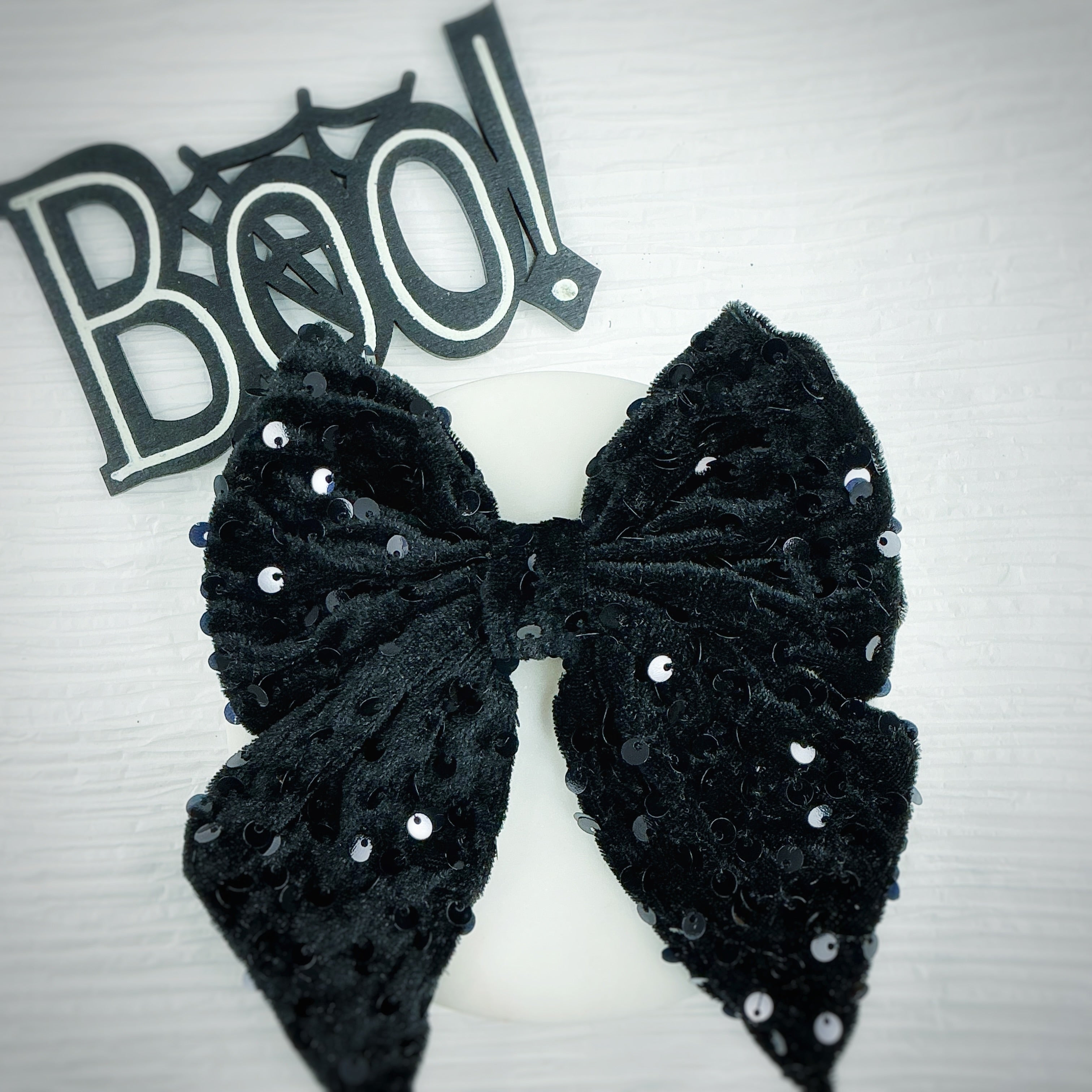 Halloween Sequin Velvet Bow Collection