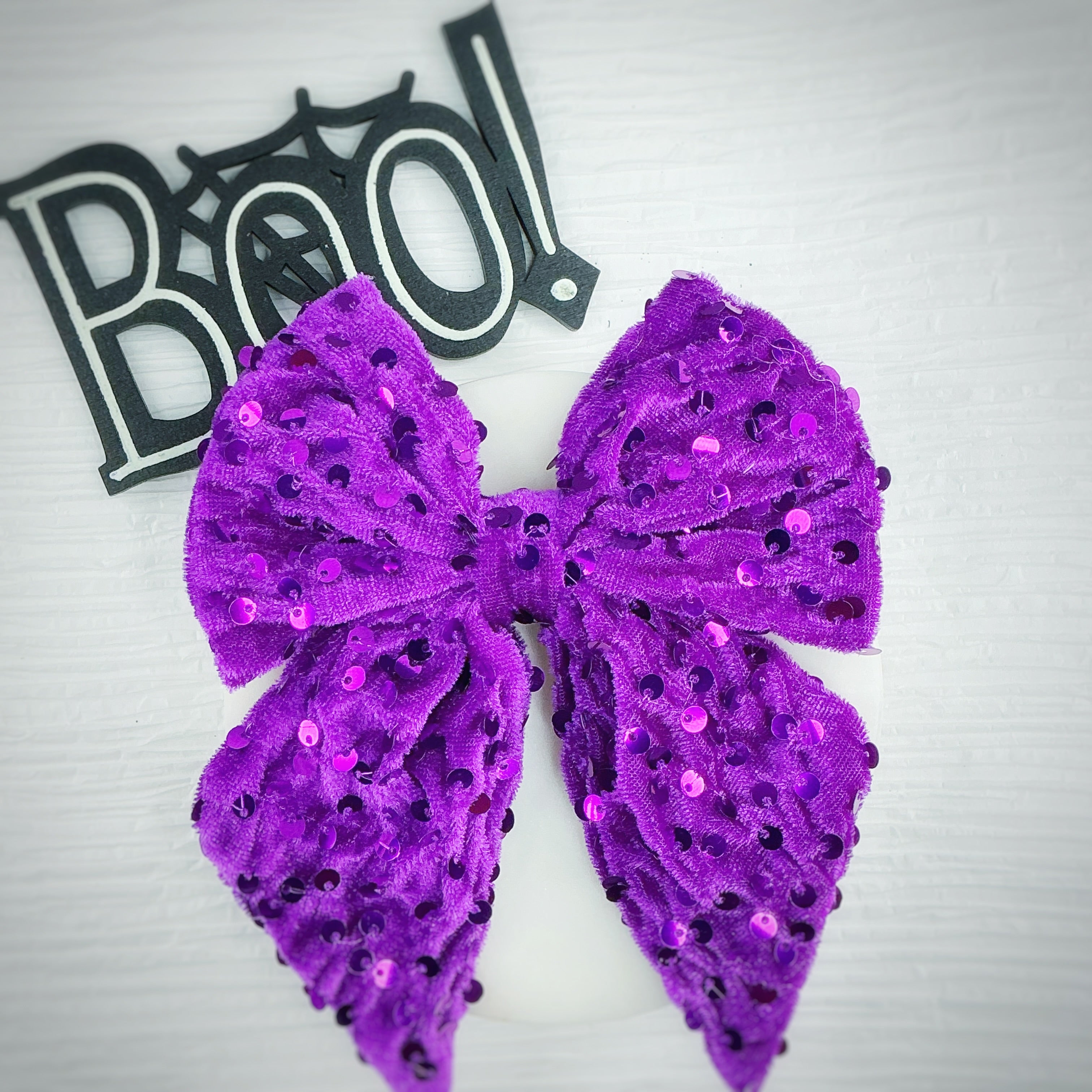 Halloween Sequin Velvet Bow Collection