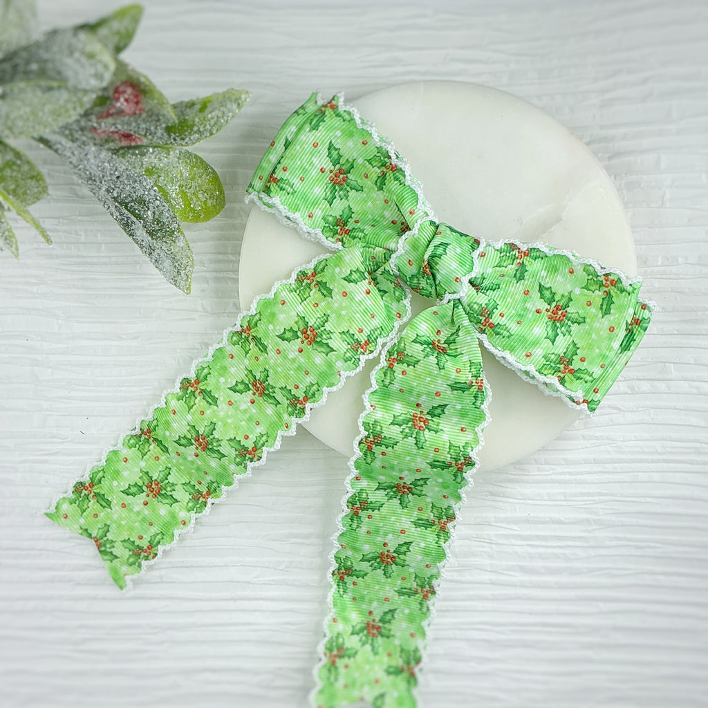 Christmas Collection Finished Moonstitch Bows