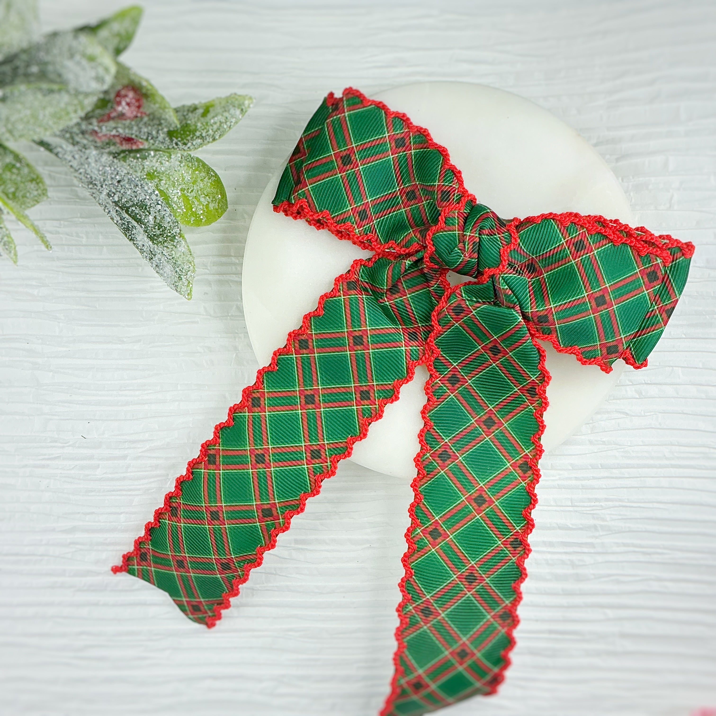 Christmas Collection Finished Moonstitch Bows