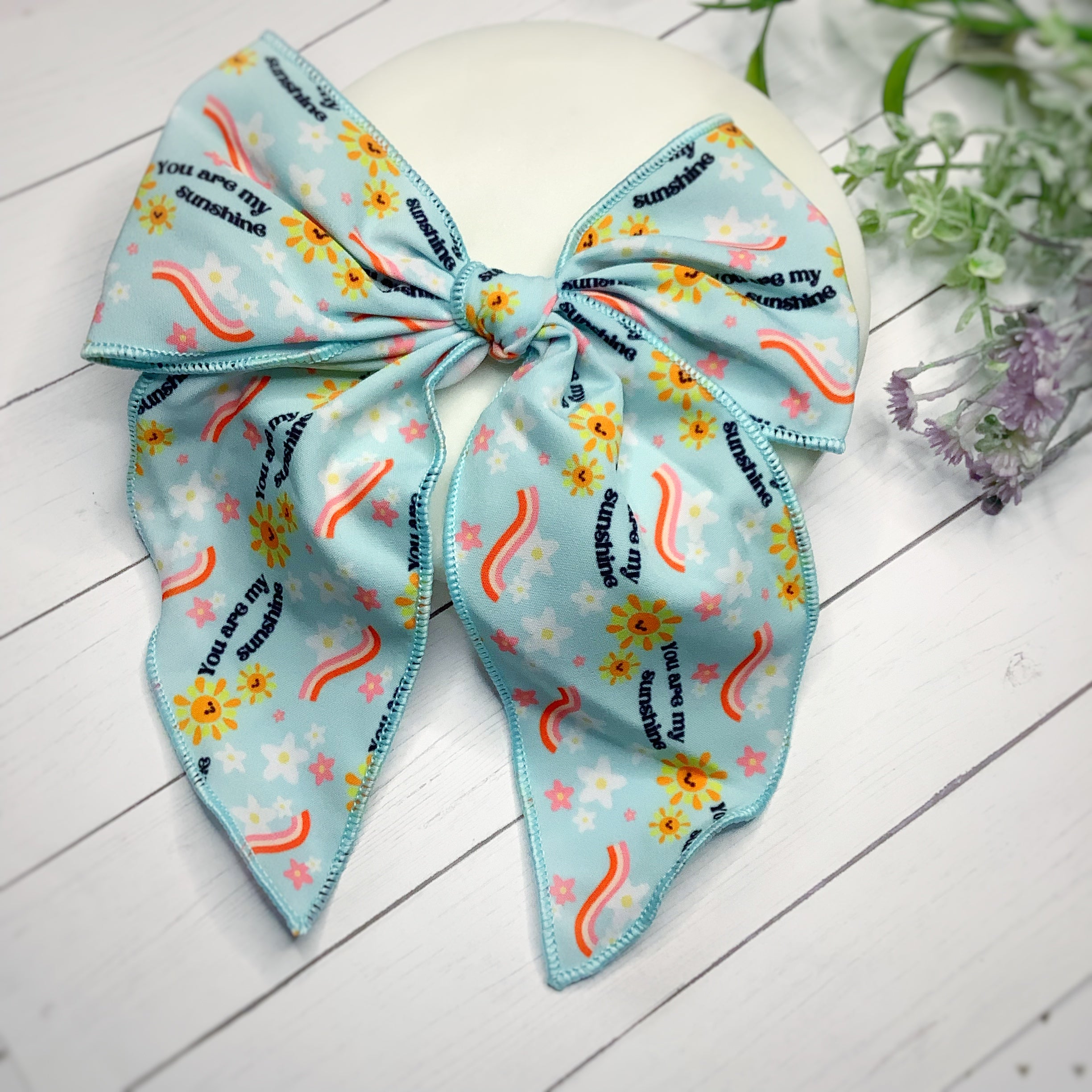 You Are My Sunshine Bow Strip and Scrunchie Collection