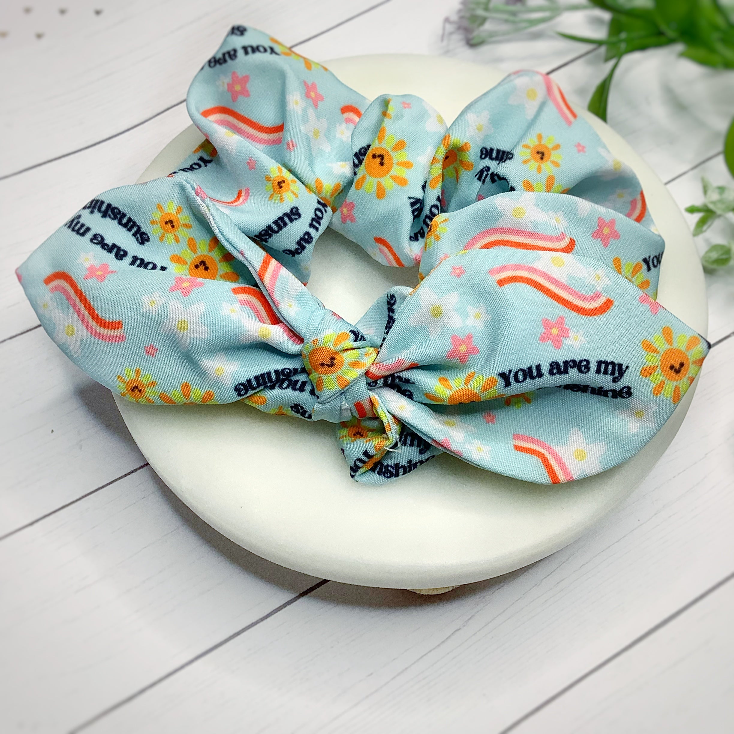 You Are My Sunshine Bow Strip and Scrunchie Collection