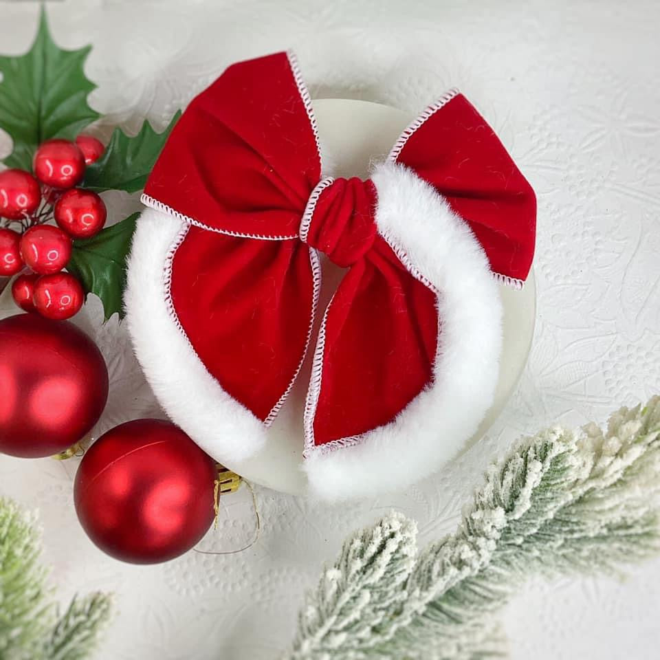 Santa Suit Pre-Tied Fable Bow Strip