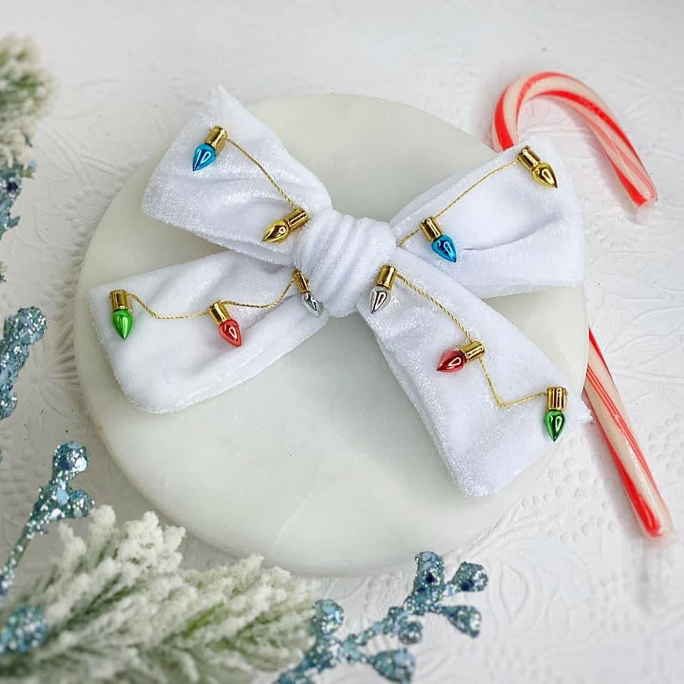 Twinkle Lights Finished Bow