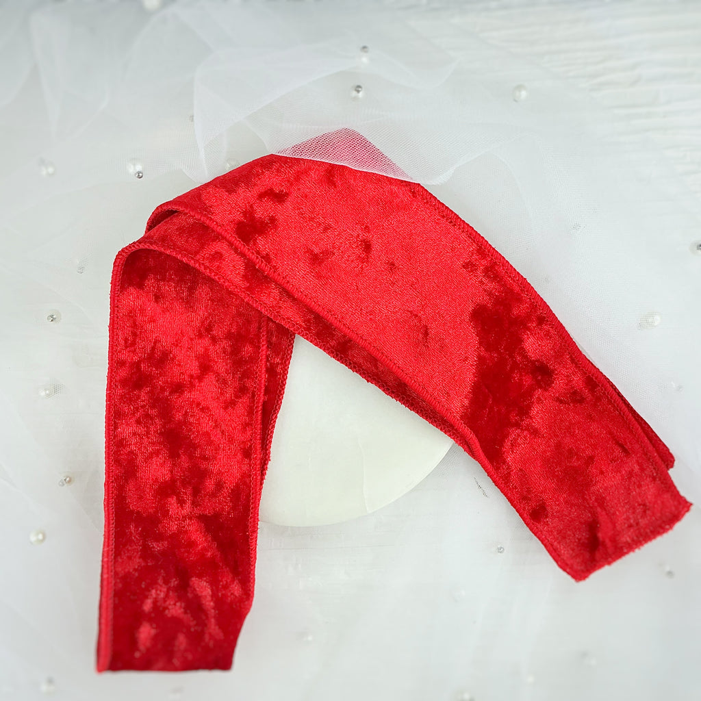 Tie-it-Yourself Velvet Bow Strips with Clip Included