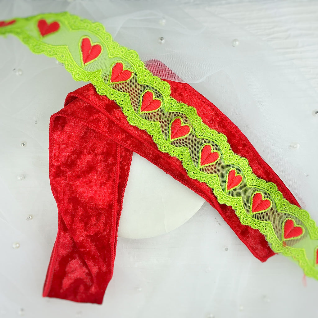 Tie-it-Yourself Velvet Bow Strips with Clip Included