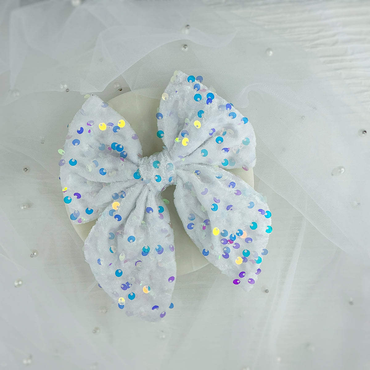 Winter Sequin Velvet Bow Collection
