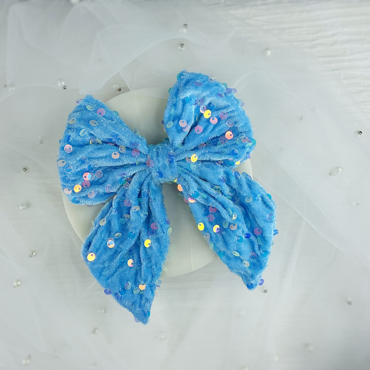 Winter Sequin Velvet Bow Collection
