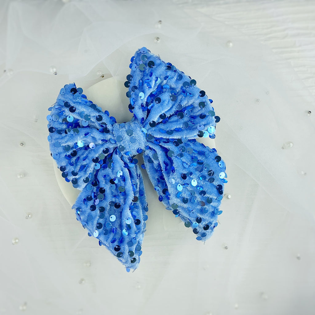 Winter Sequin Velvet Bow Collection