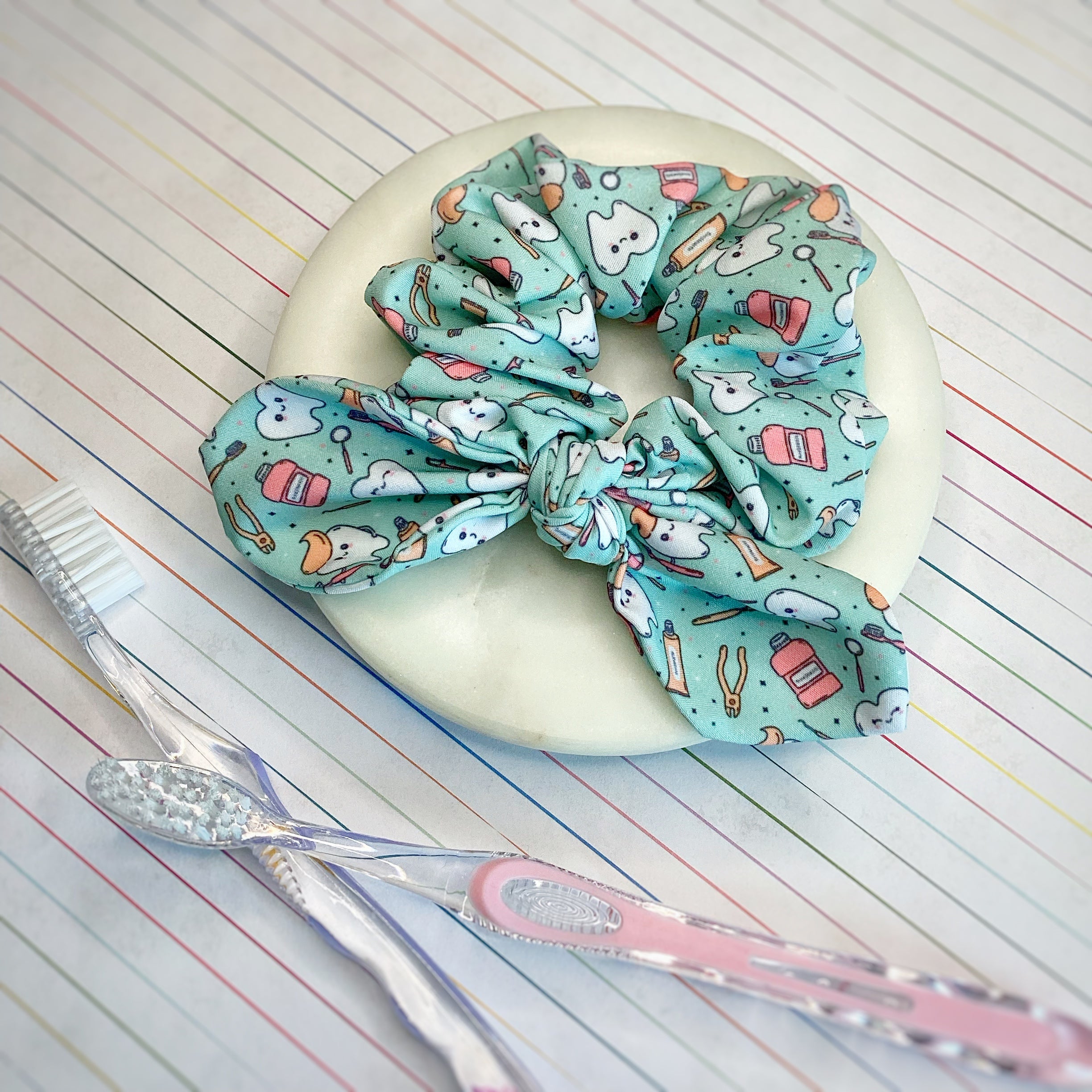 Dental Headband and Scrunchie Collection