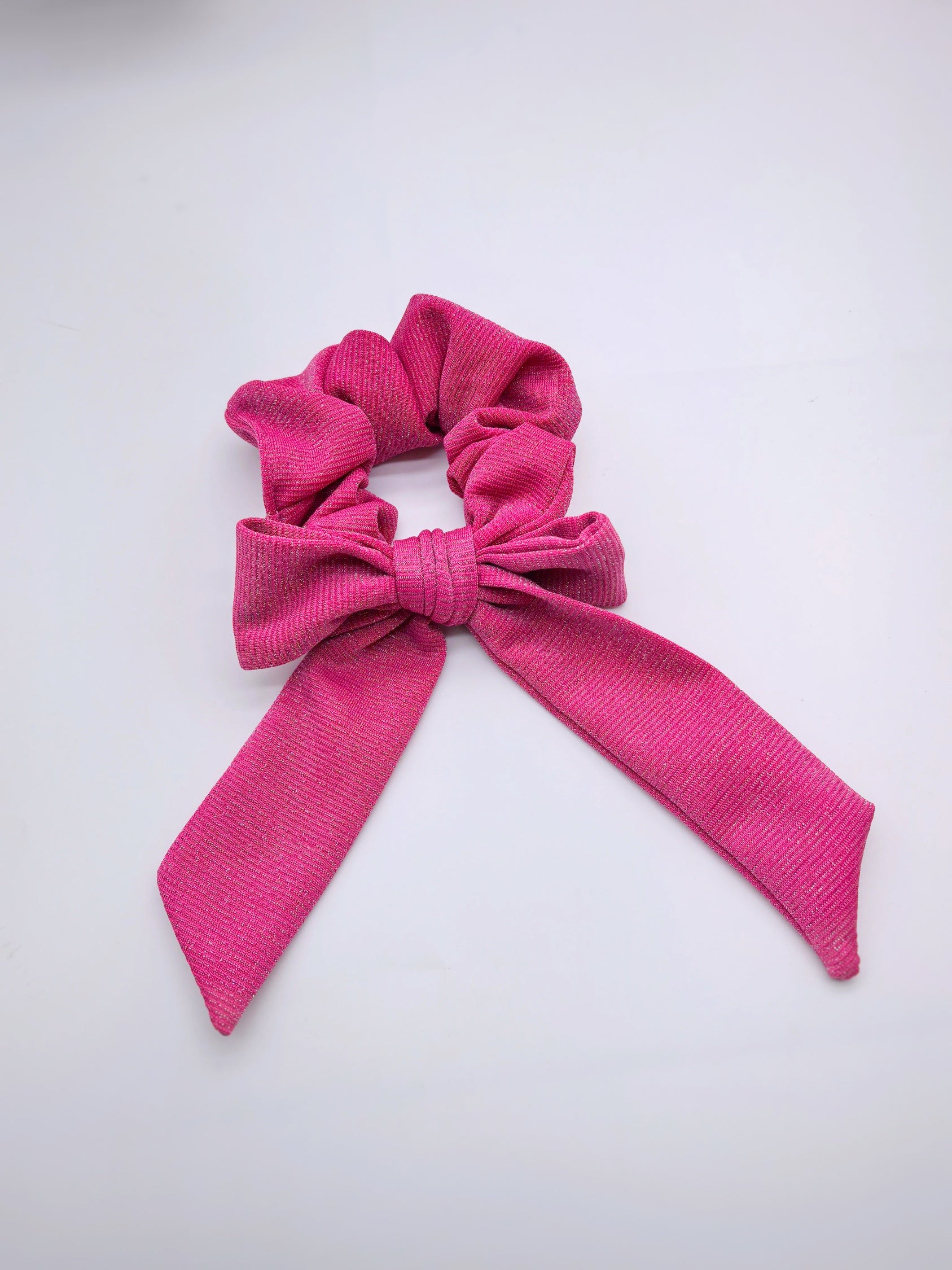 Pink and Red Solids Bow Strip and Scrunchie Collection