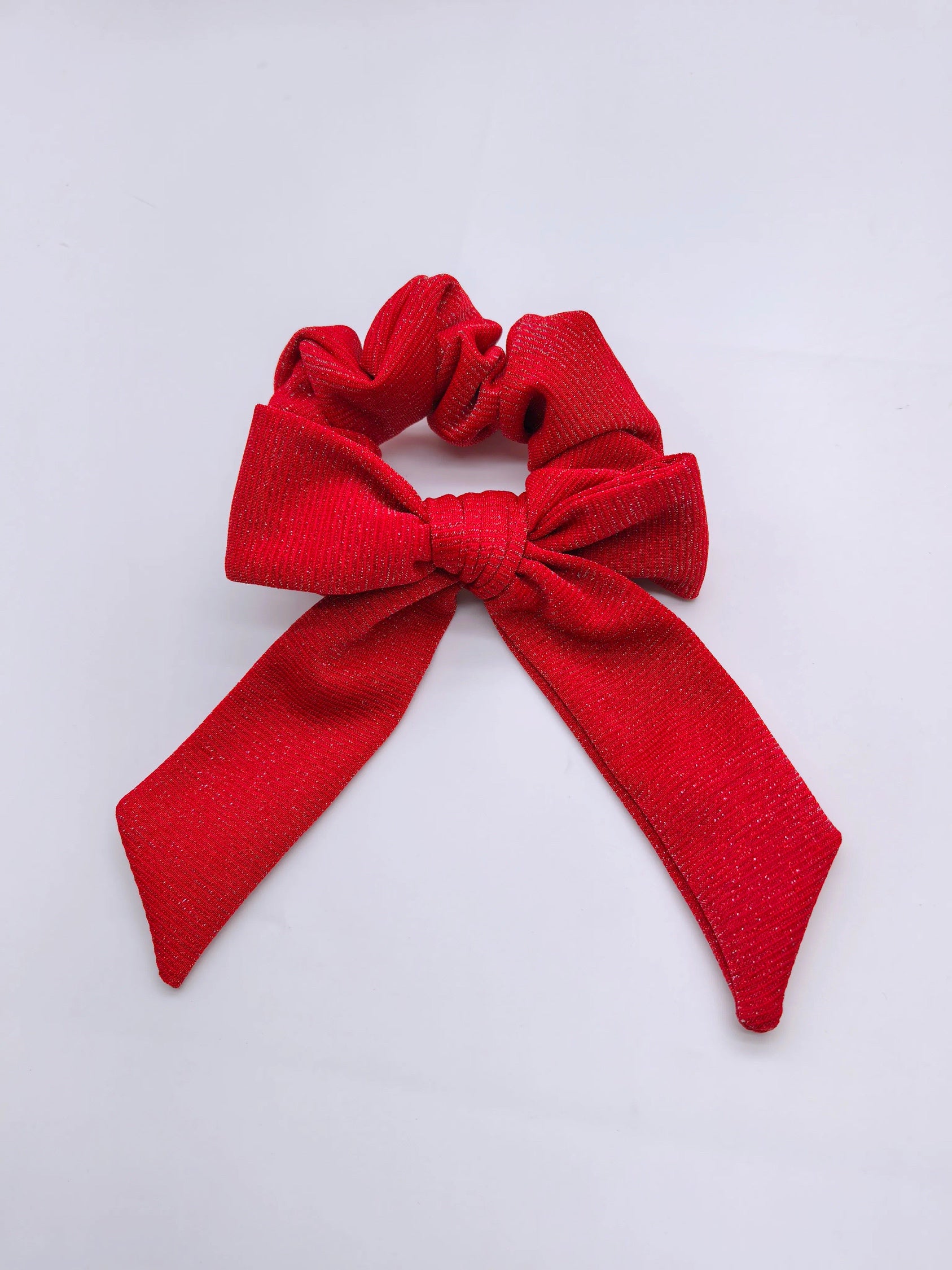 Pink and Red Solids Bow Strip and Scrunchie Collection