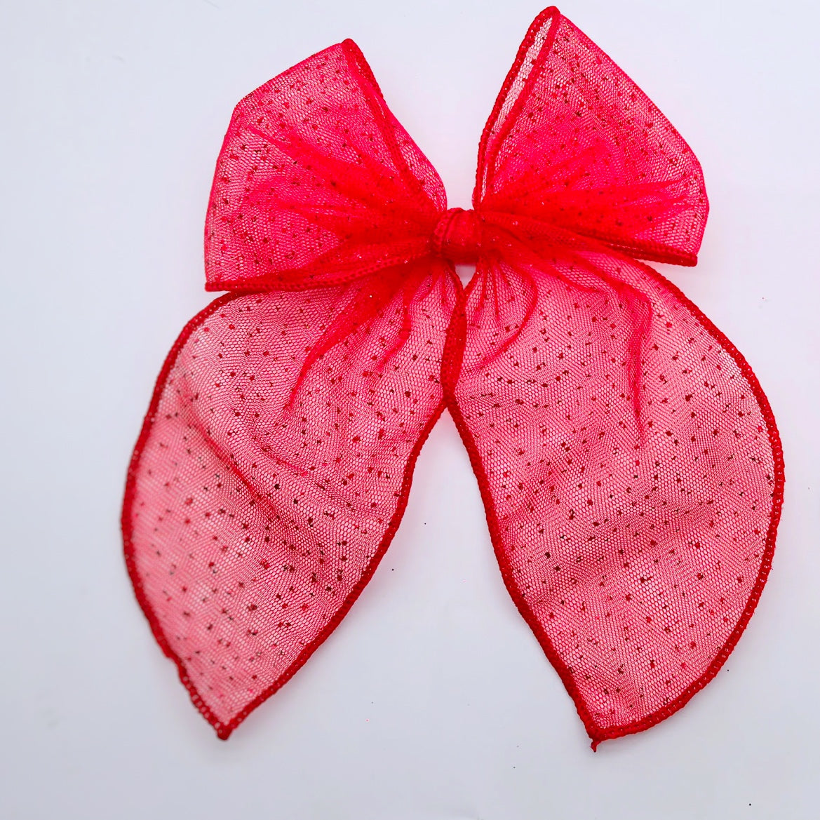 Glitter Dot Tulle Pre-Tied Bow Strip Collection