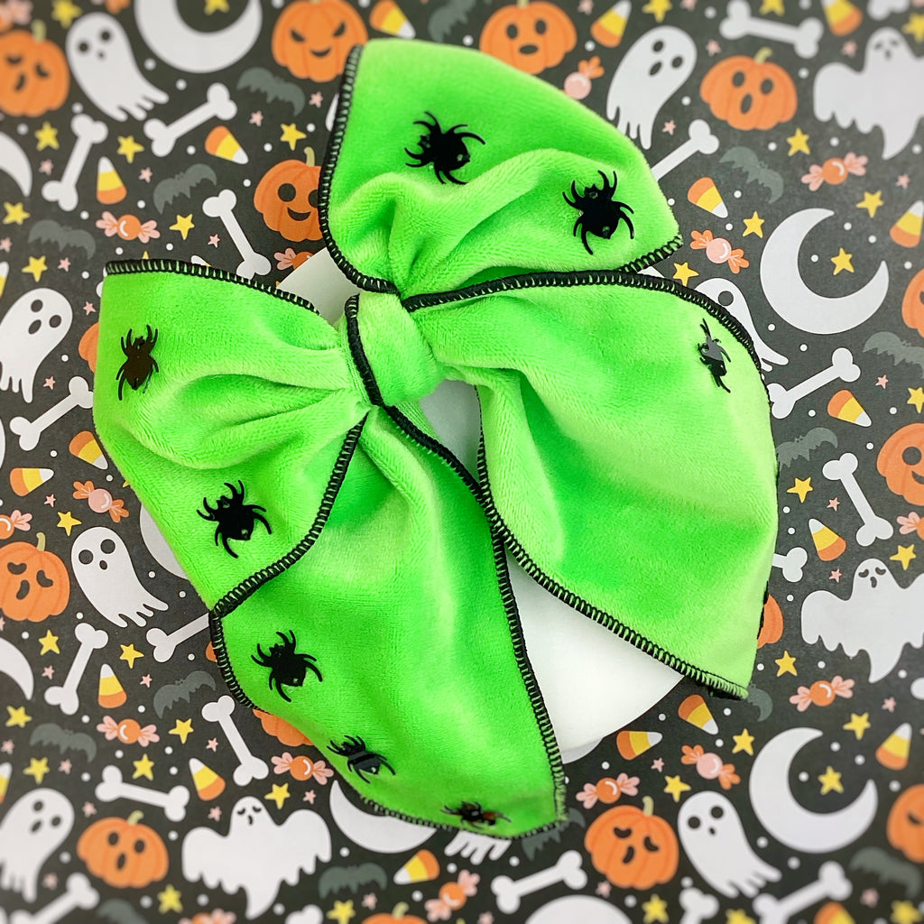 Spooky Spider Halloween Bow
