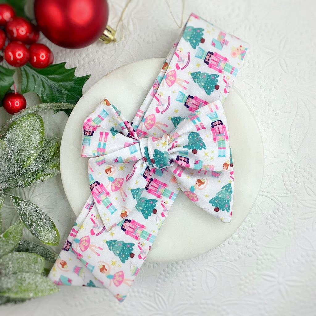 Nutcracker Ballet Bow Strip and Scrunchie Collection