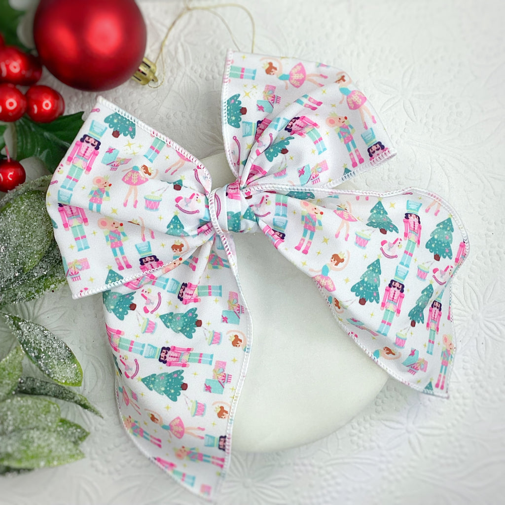 Nutcracker Ballet Bow Strip and Scrunchie Collection