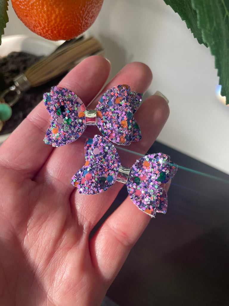 Chunky Glitter Micro Mini Bow Collection