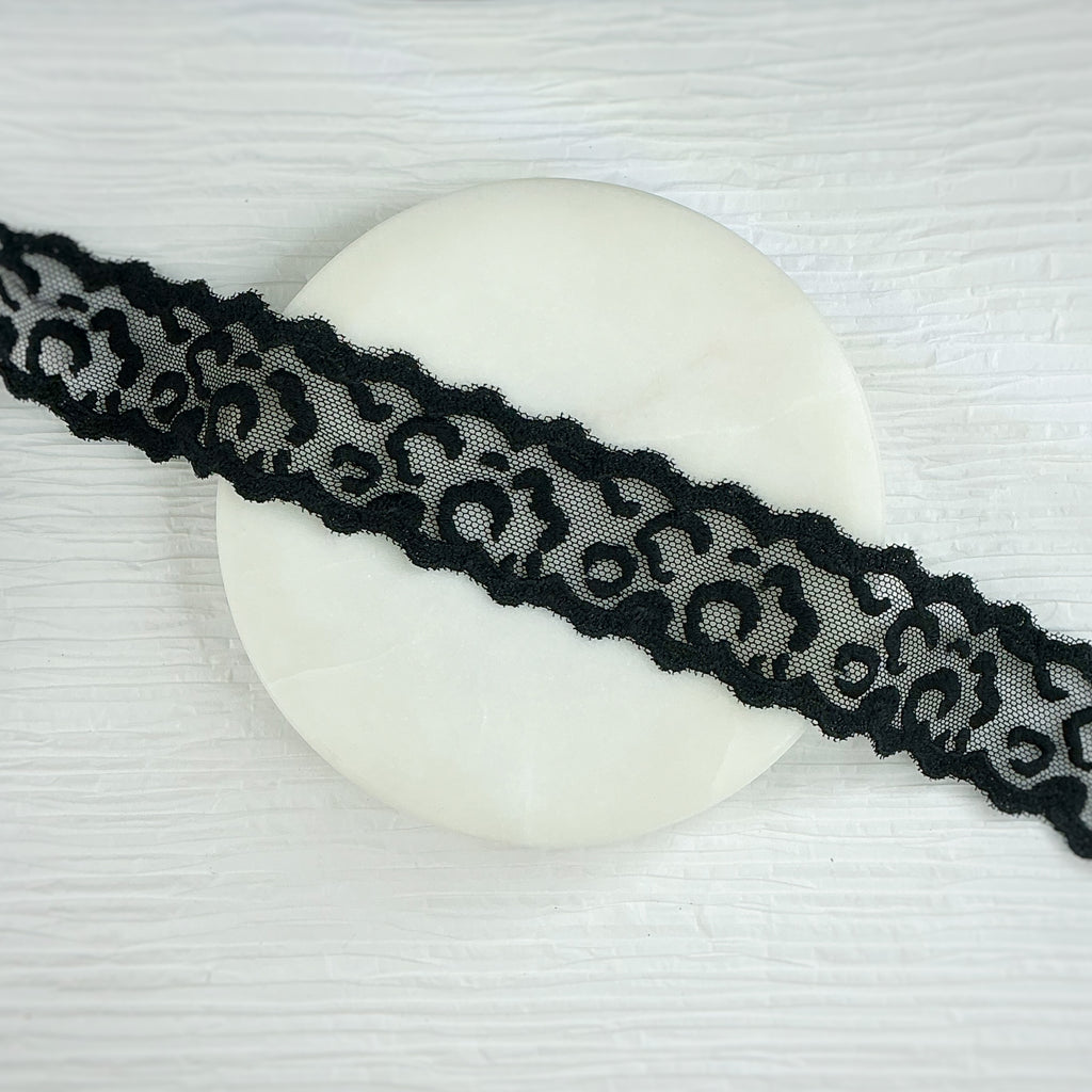 Custom Leopard Spots Lace Trim- RTS