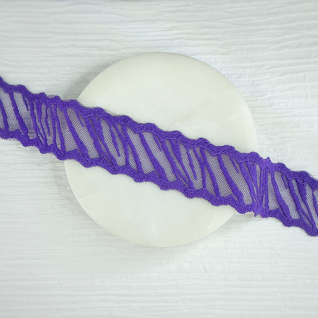 Custom Animal Stripes Lace Trim- RTS
