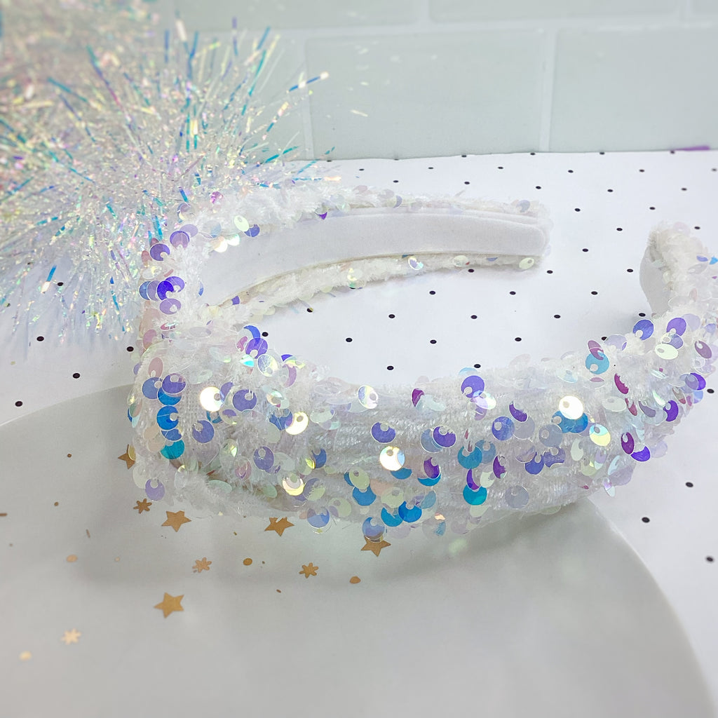 Velvet Sequin Knot Top Headband Collection