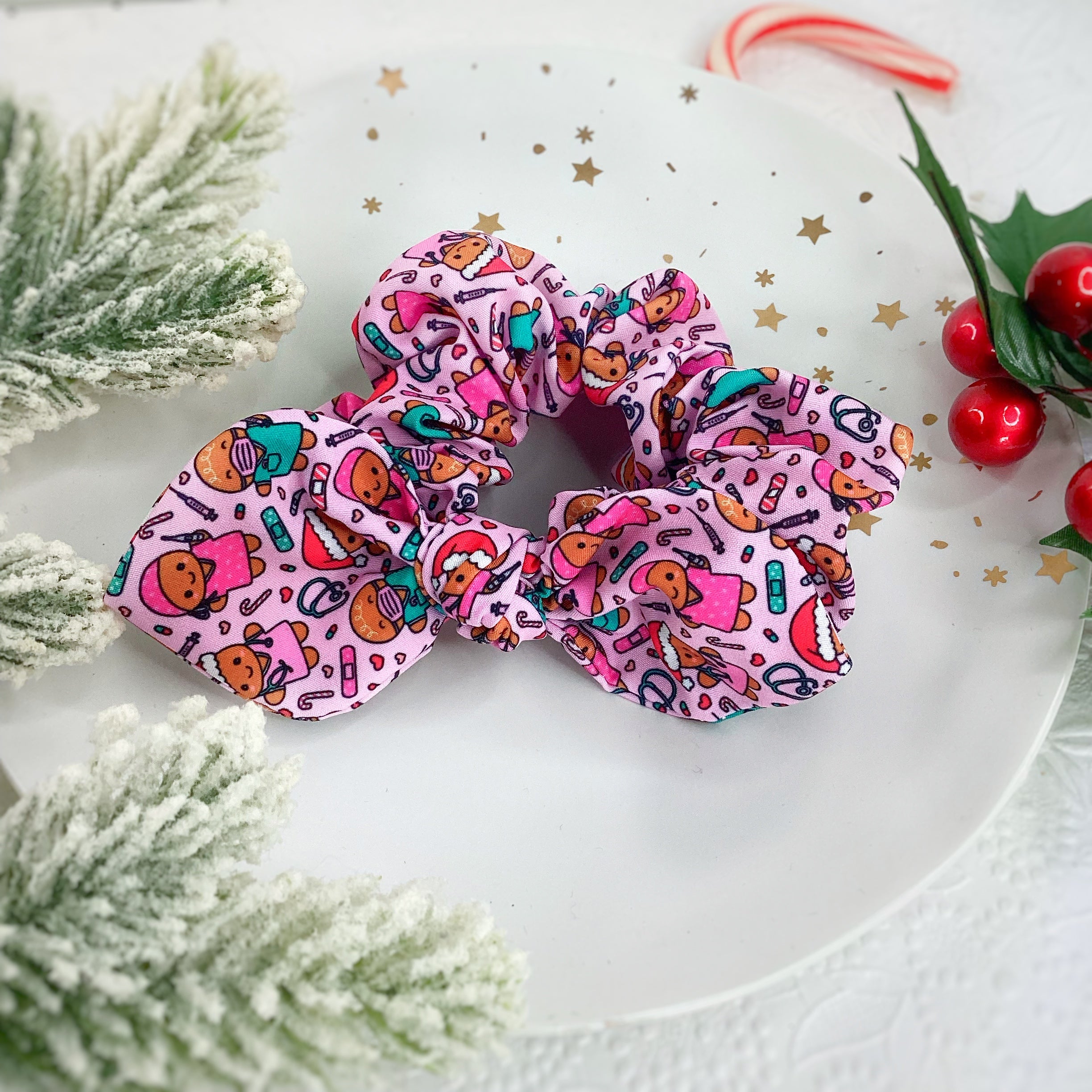 Christmas Nursing Headband and Scrunchie Collection