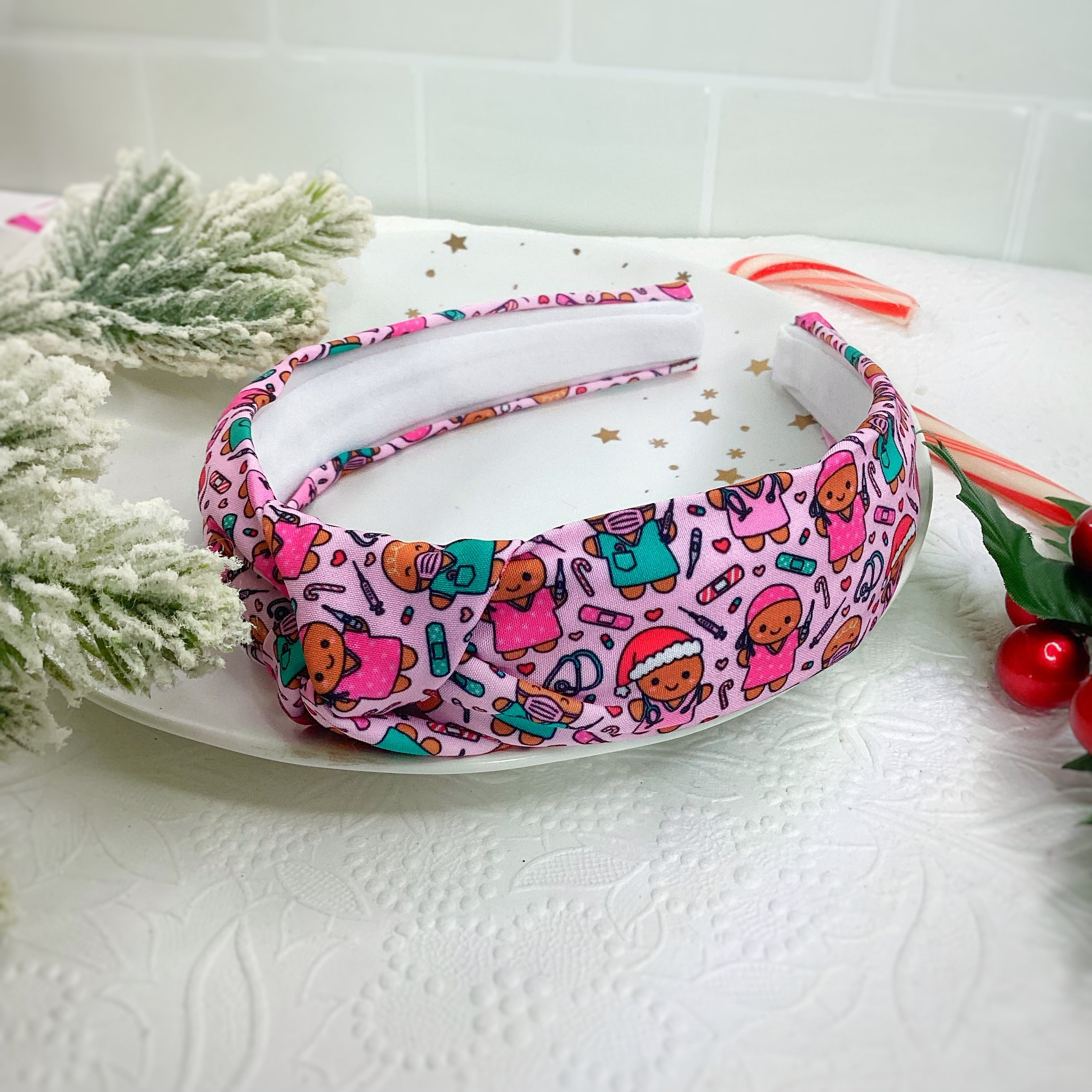 Christmas Nursing Headband and Scrunchie Collection