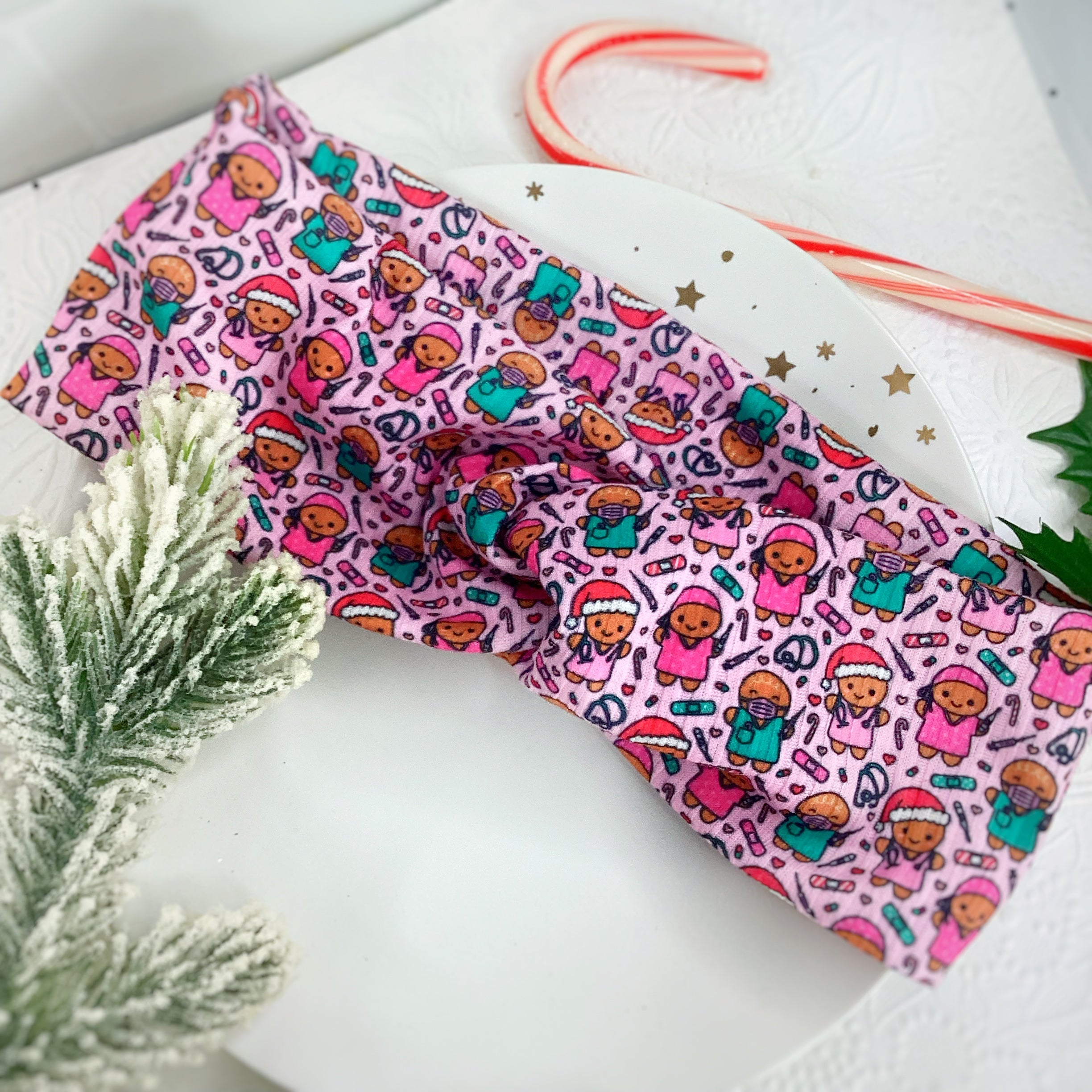 Christmas Nursing Headband and Scrunchie Collection