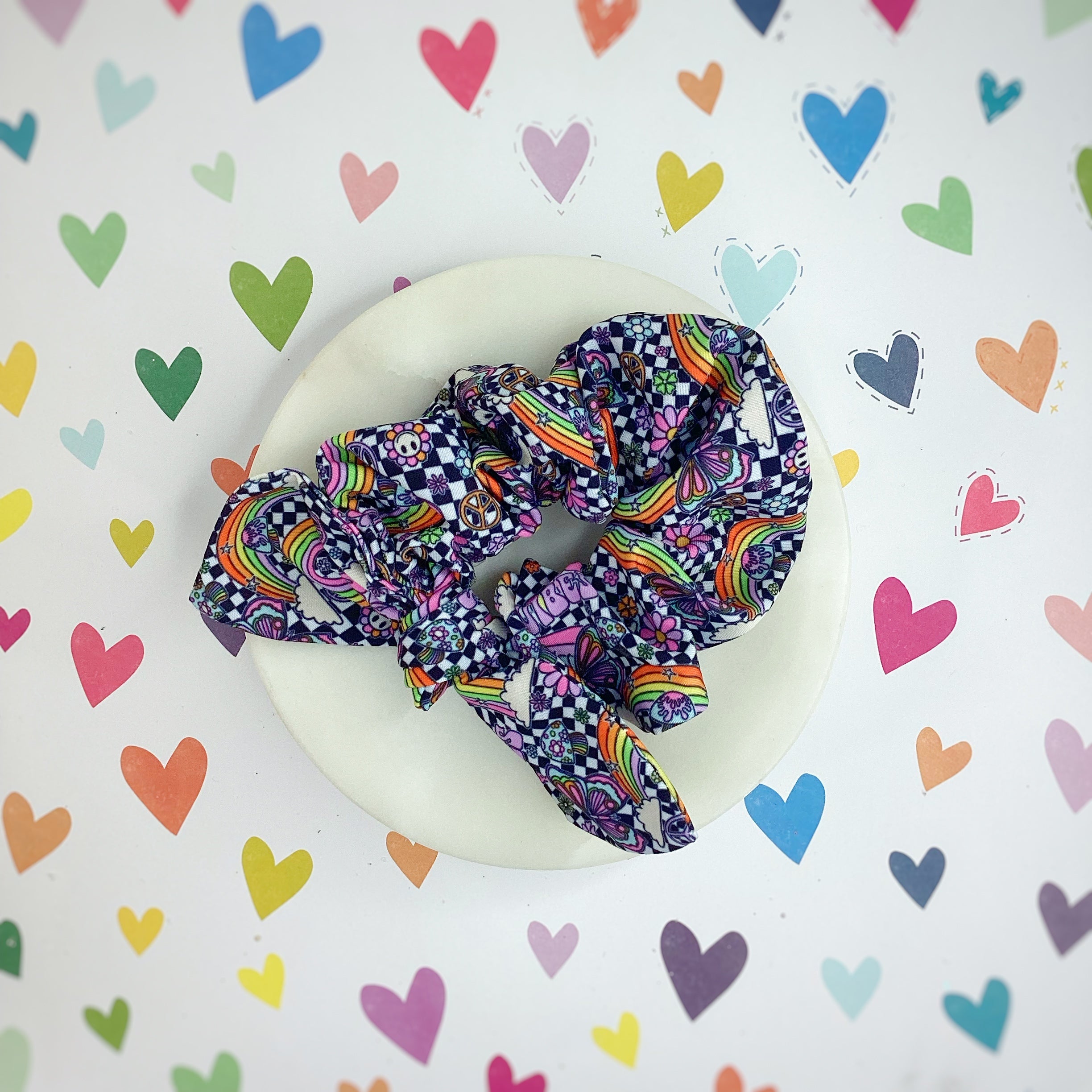 Good Vibes Bow Strip, Headband and Scrunchie Collection