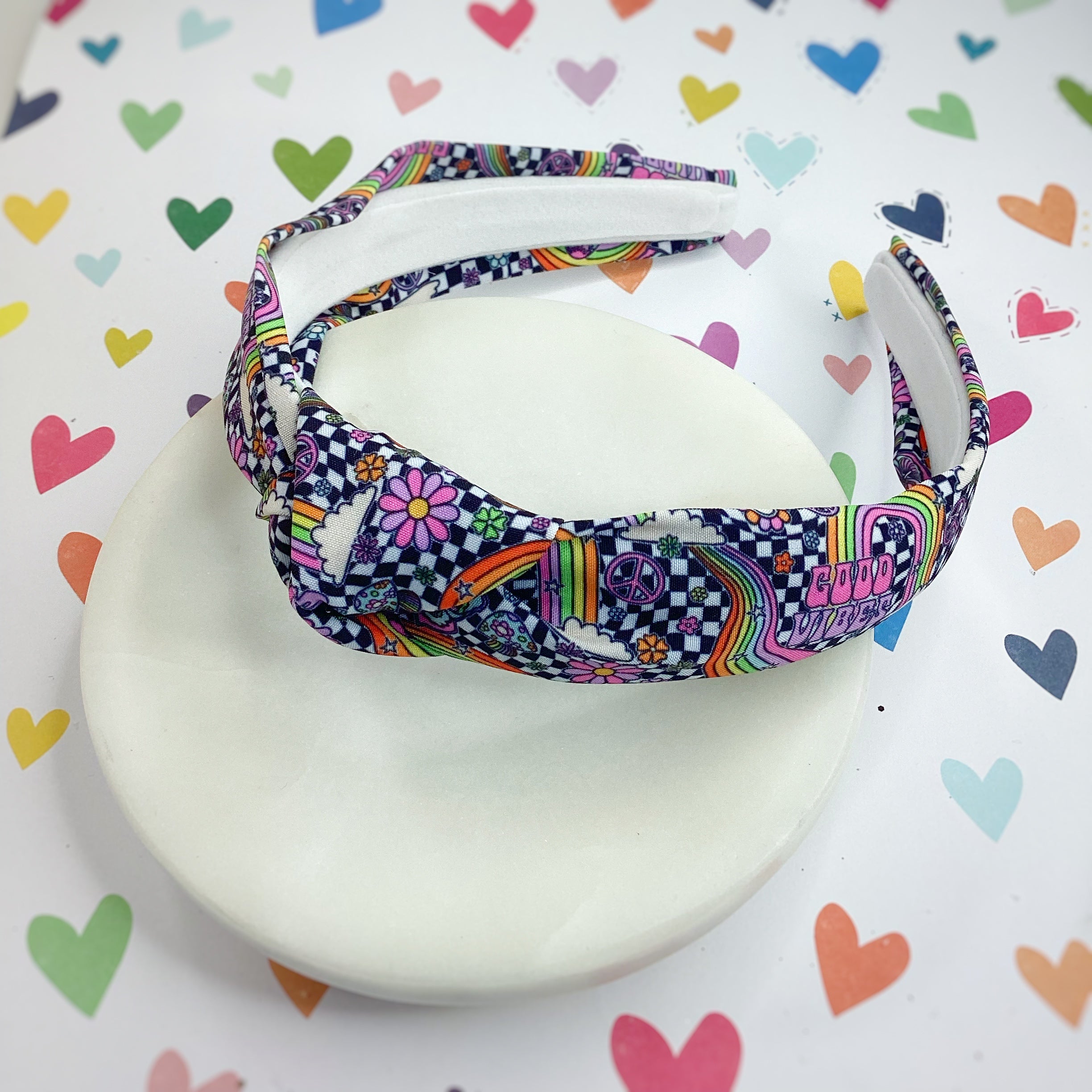 Good Vibes Bow Strip, Headband and Scrunchie Collection