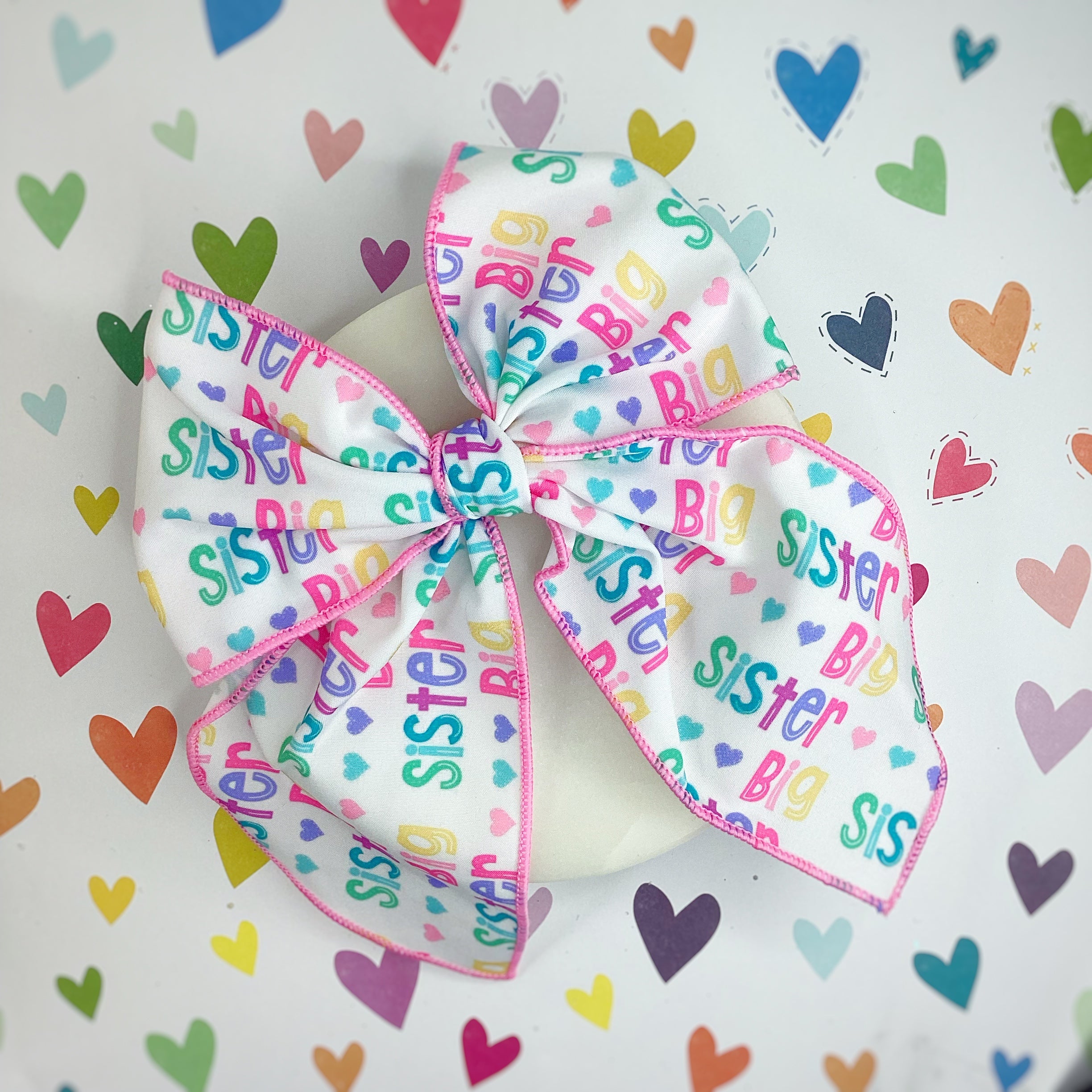 Big and Little Sister Bow Strip, Baby Headwrap and Scrunchie Collection