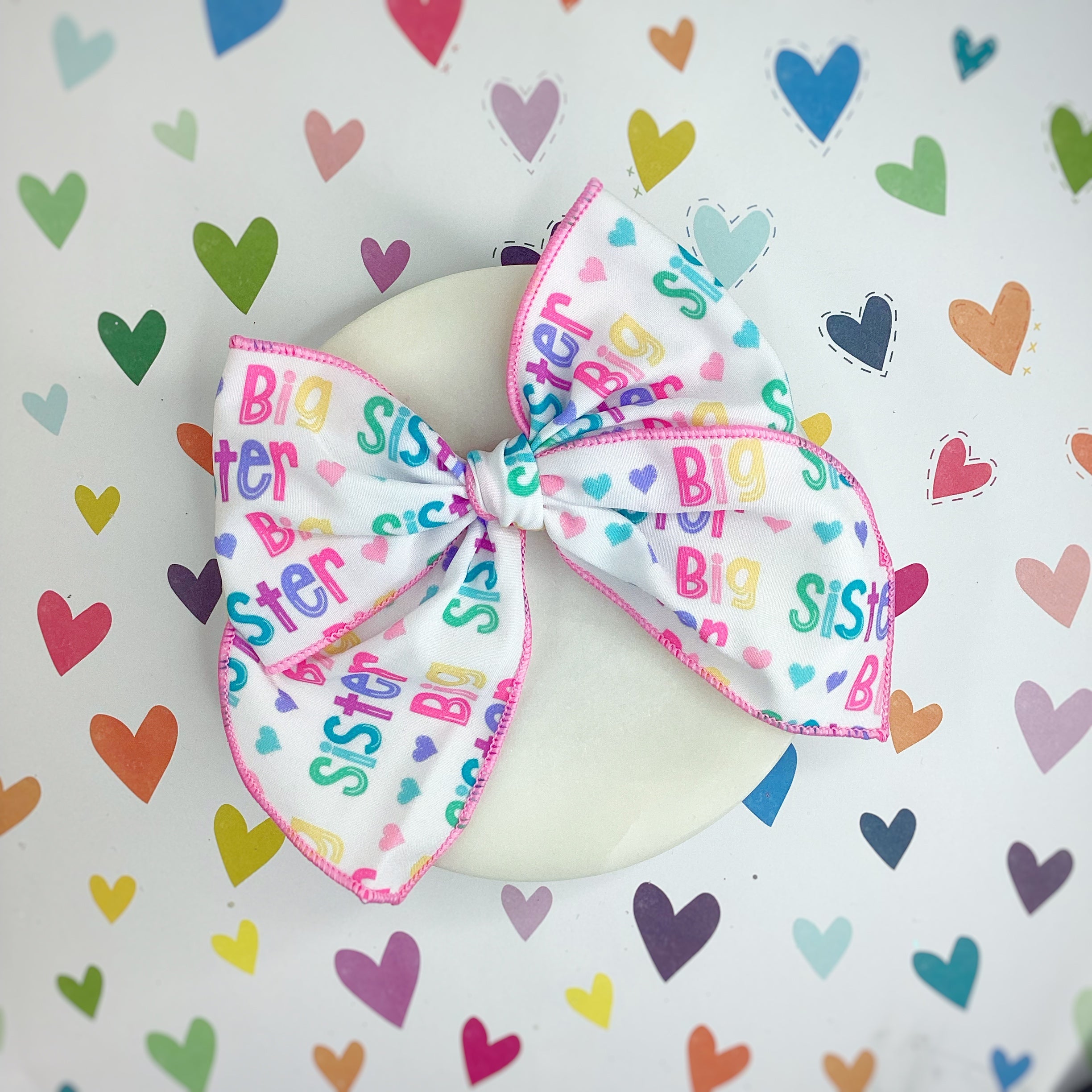 Big and Little Sister Bow Strip, Baby Headwrap and Scrunchie Collection