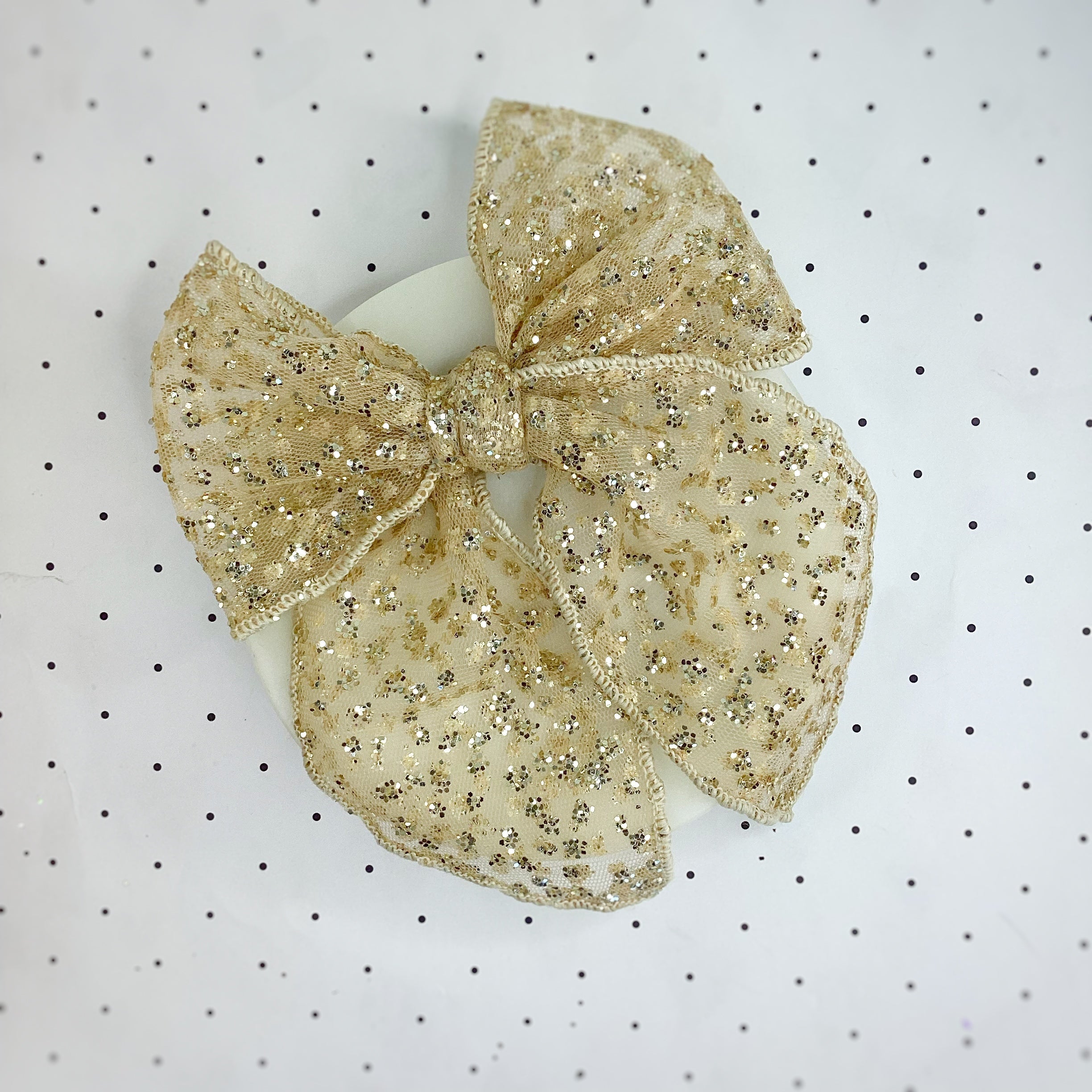Super Glitter Tulle Pre-Tied Bow Strip Collection