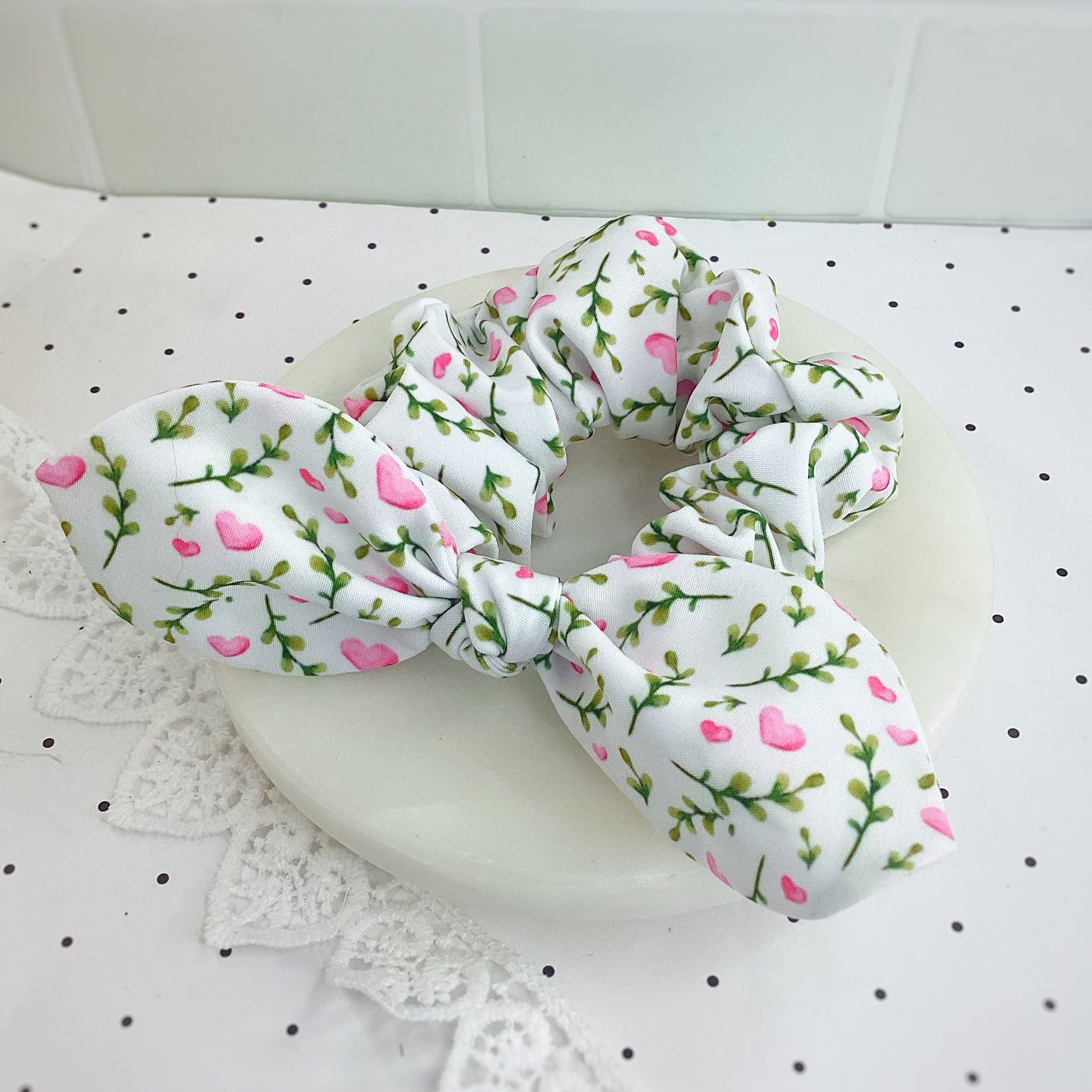 Garden of Love Bow Strip and Scrunchie Collection
