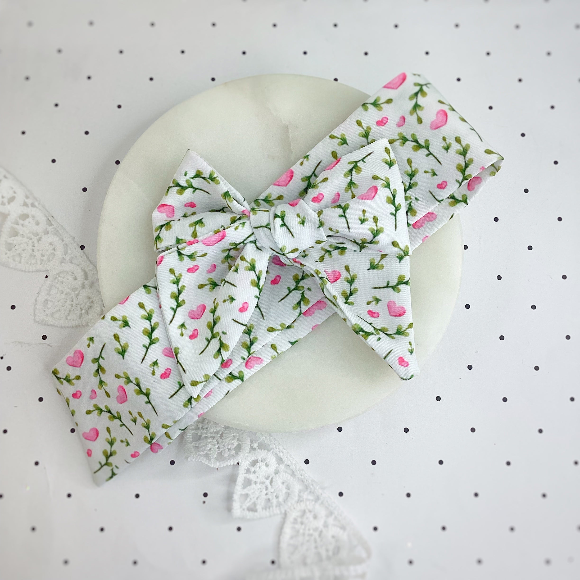 Garden of Love Bow Strip and Scrunchie Collection