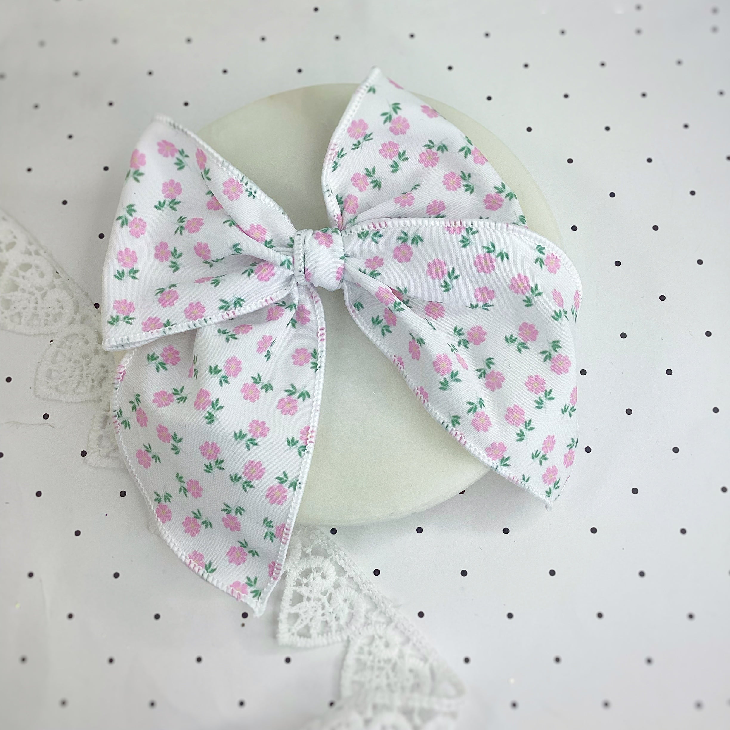 Chinoise Rose Bow Strip and Scrunchie Collection