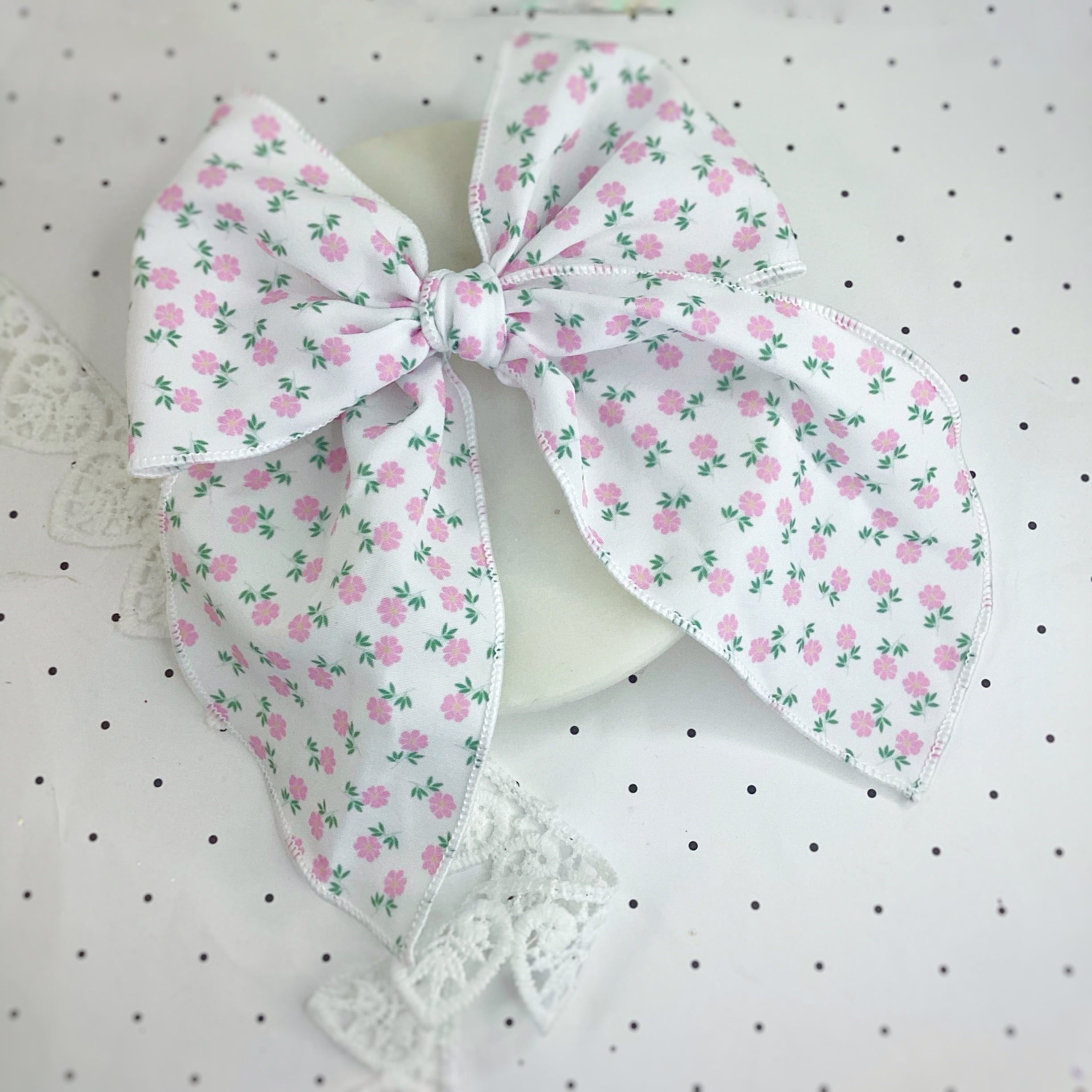 Chinoise Rose Bow Strip and Scrunchie Collection