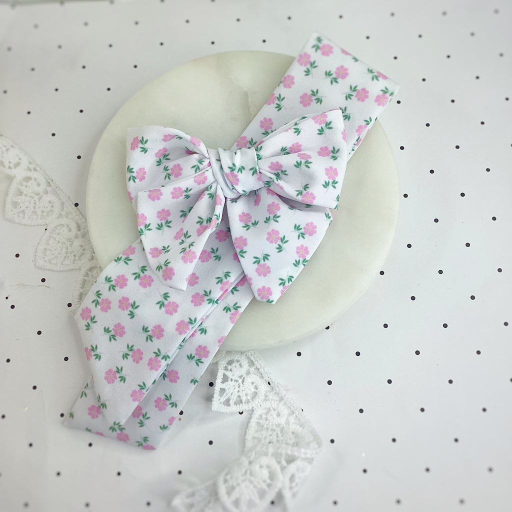 Chinoise Rose Bow Strip and Scrunchie Collection