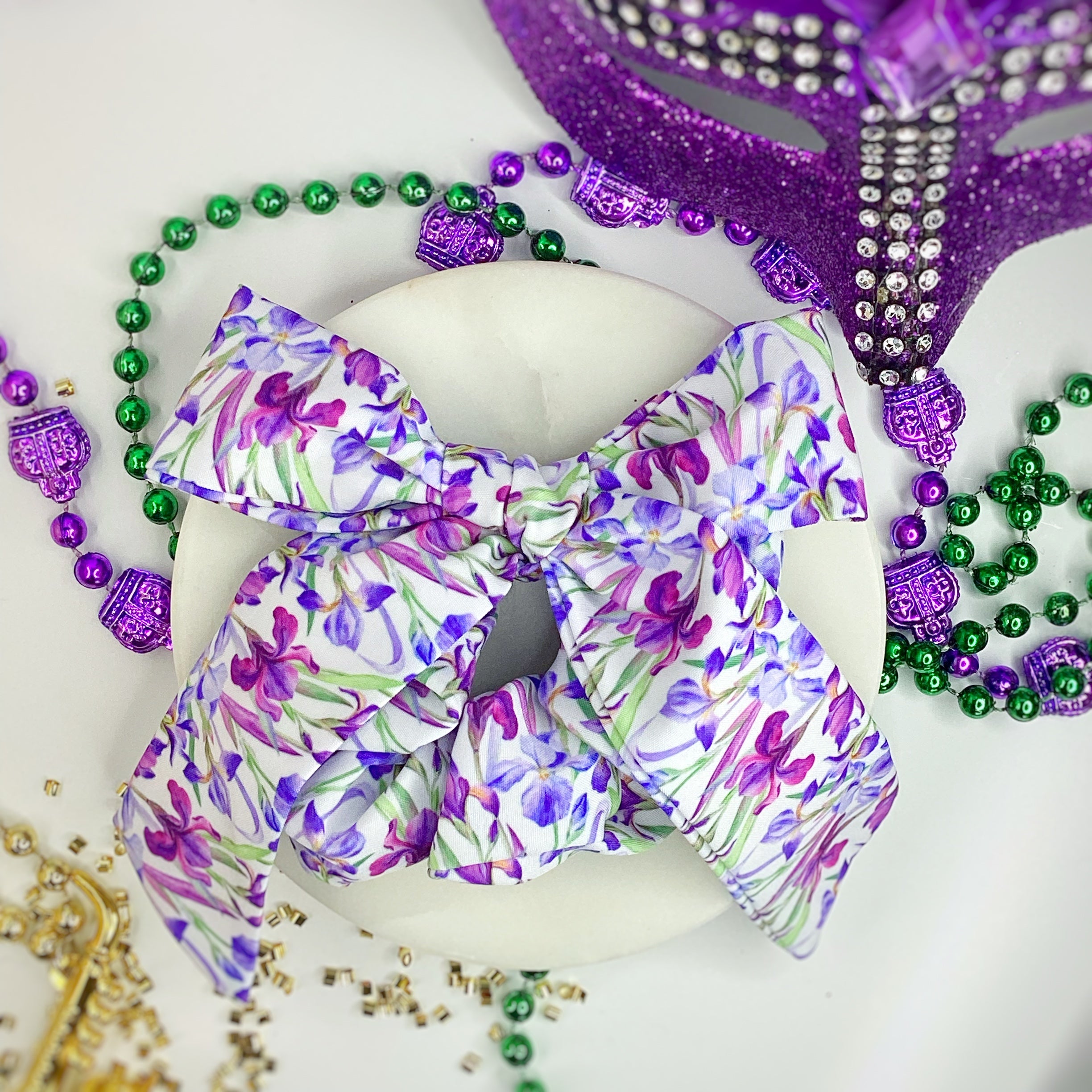 Iris Bow Strip and Scrunchie Collection