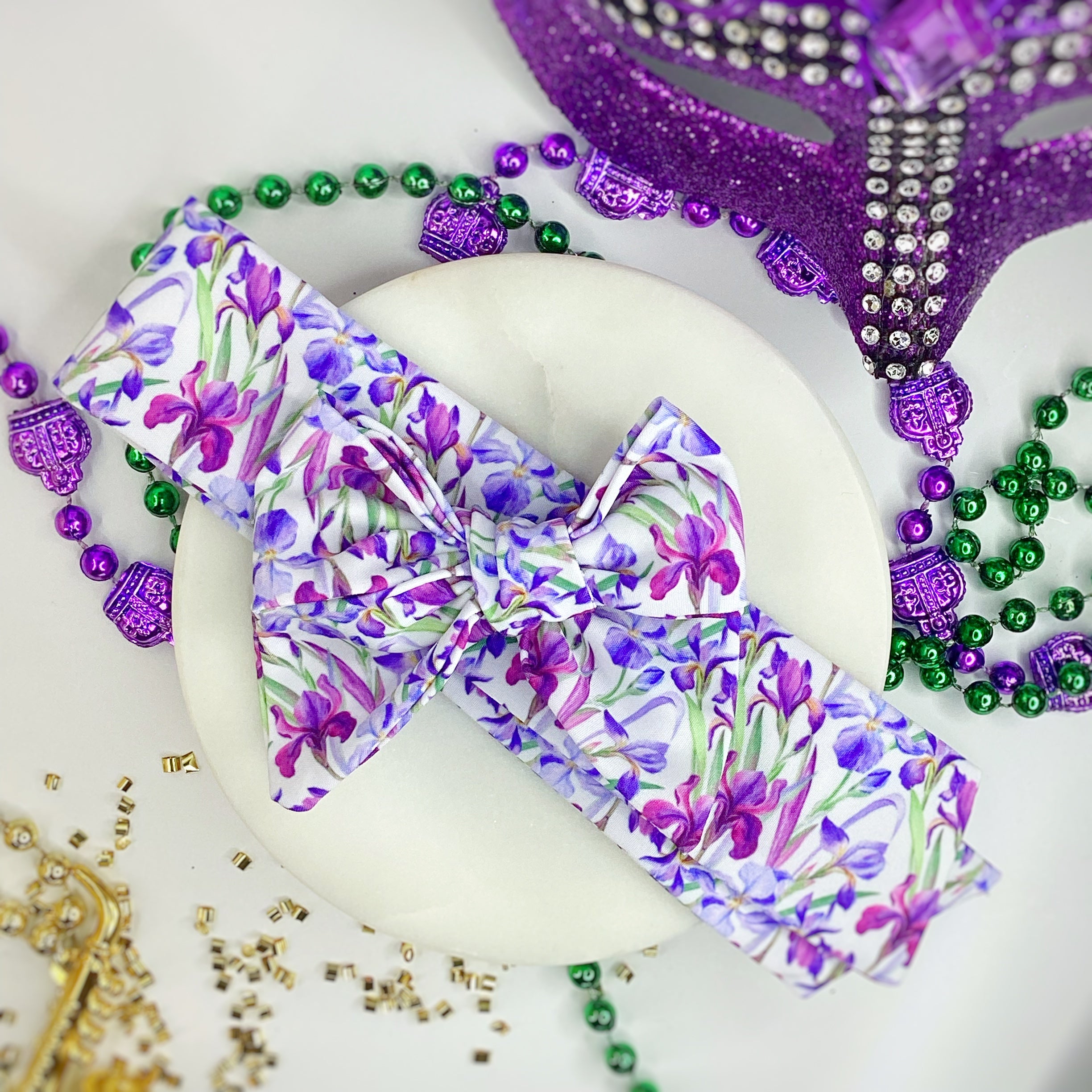 Iris Bow Strip and Scrunchie Collection