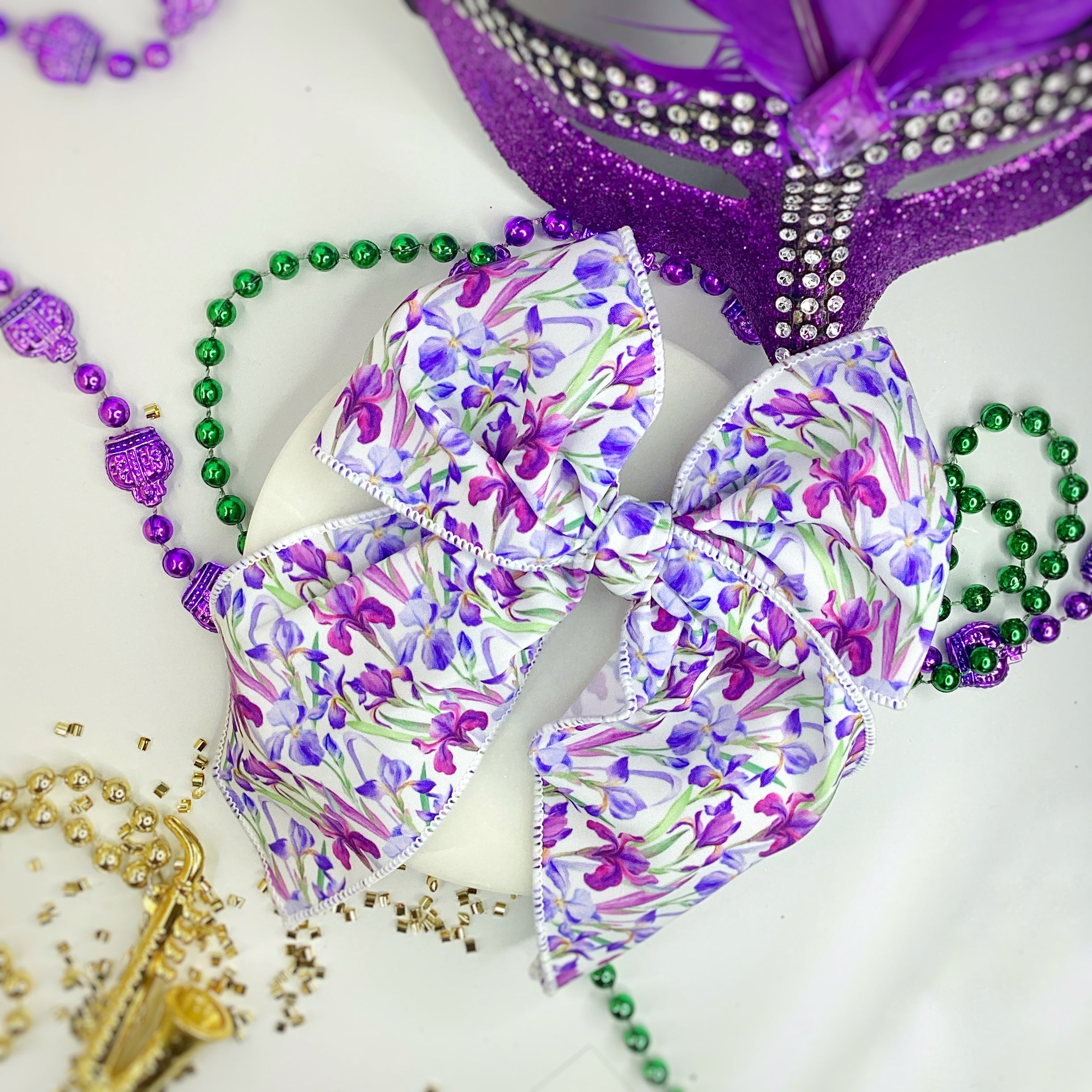 Iris Bow Strip and Scrunchie Collection