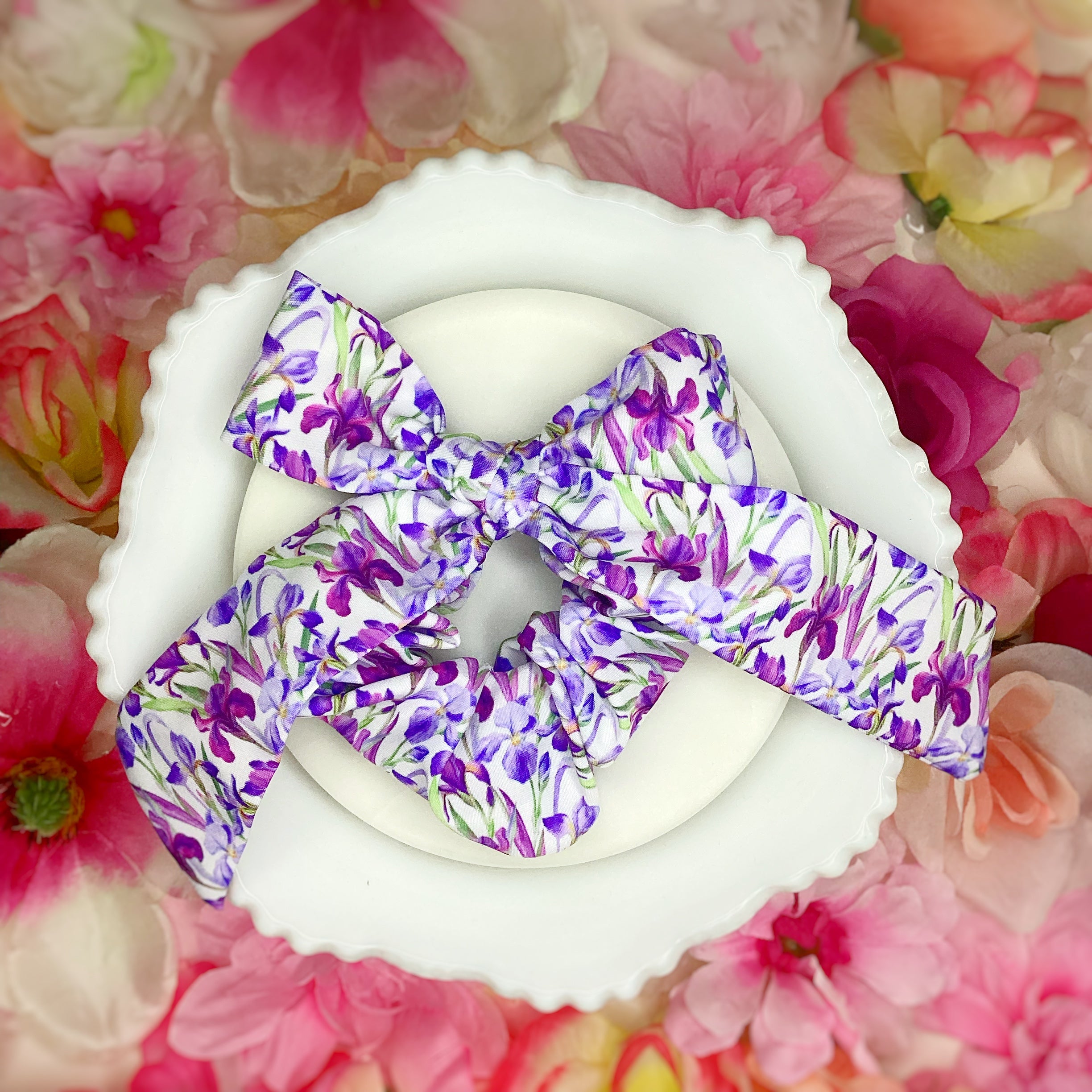 Iris Bow Strip and Scrunchie Collection