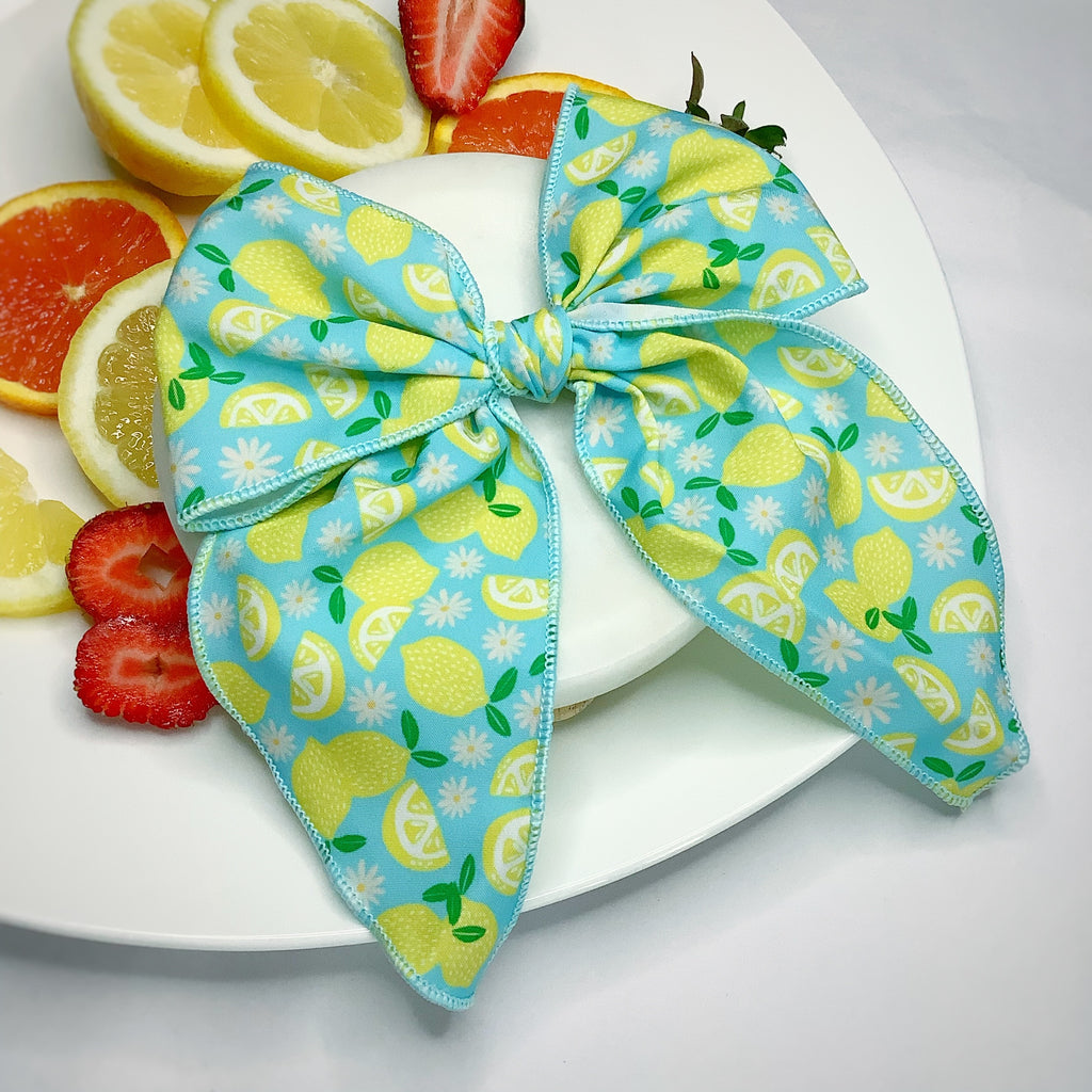 Lemon Squeeze Quinn Scrunchie, Headband and Bow Collection