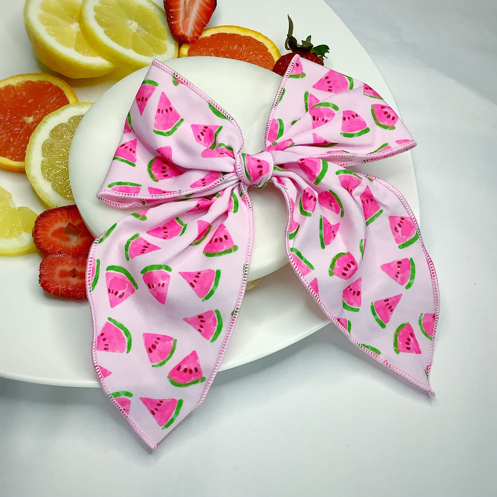 Pink Watermelon Quinn Scrunchie and Bow Collection