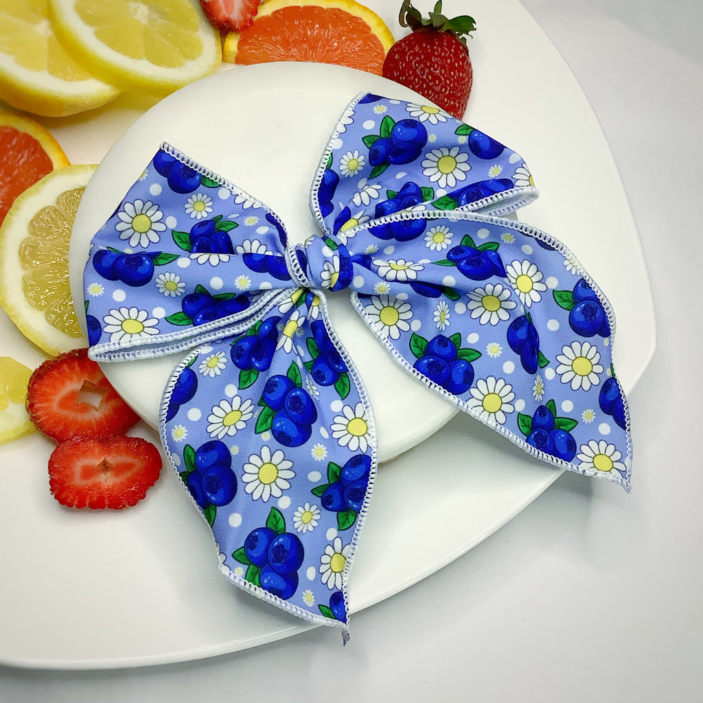 Blueberry Cutie Quinn Scrunchie and Bow Collection