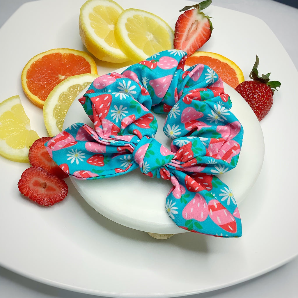 Strawberry Picking Quinn Scrunchie, Headband and Bow Collection