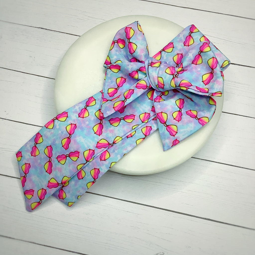 Cool Shades Bow Strip and Scrunchie Collection