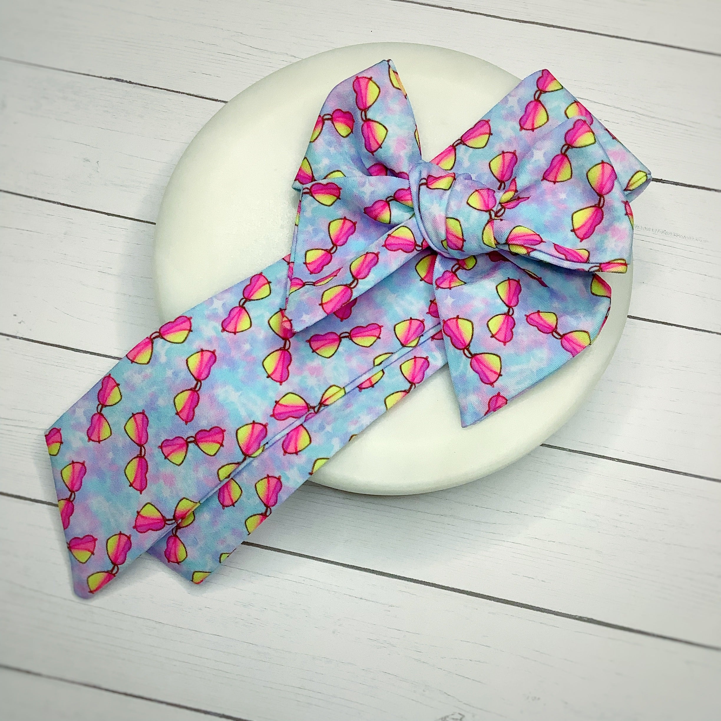 Cool Shades Bow Strip and Scrunchie Collection