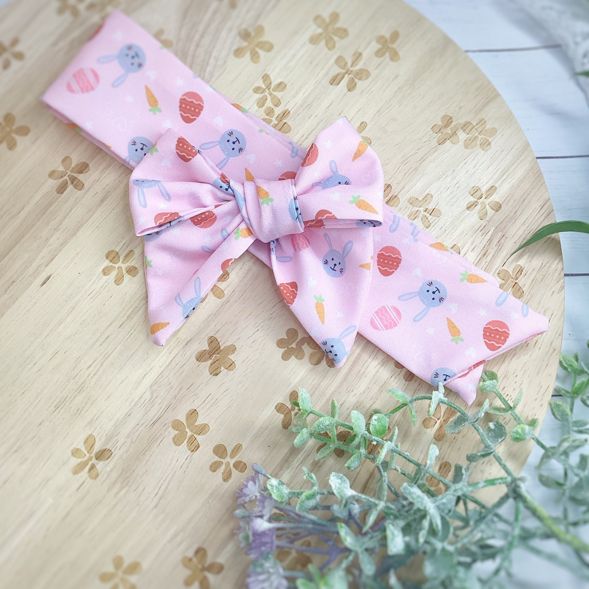Bunnies and Eggs Bow Strip and Scrunchie Collection