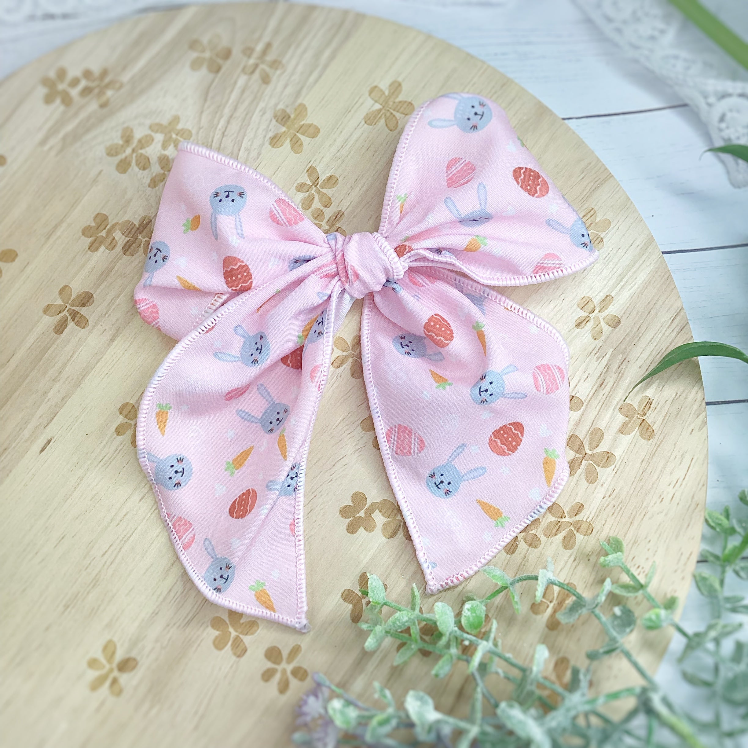 Bunnies and Eggs Bow Strip and Scrunchie Collection